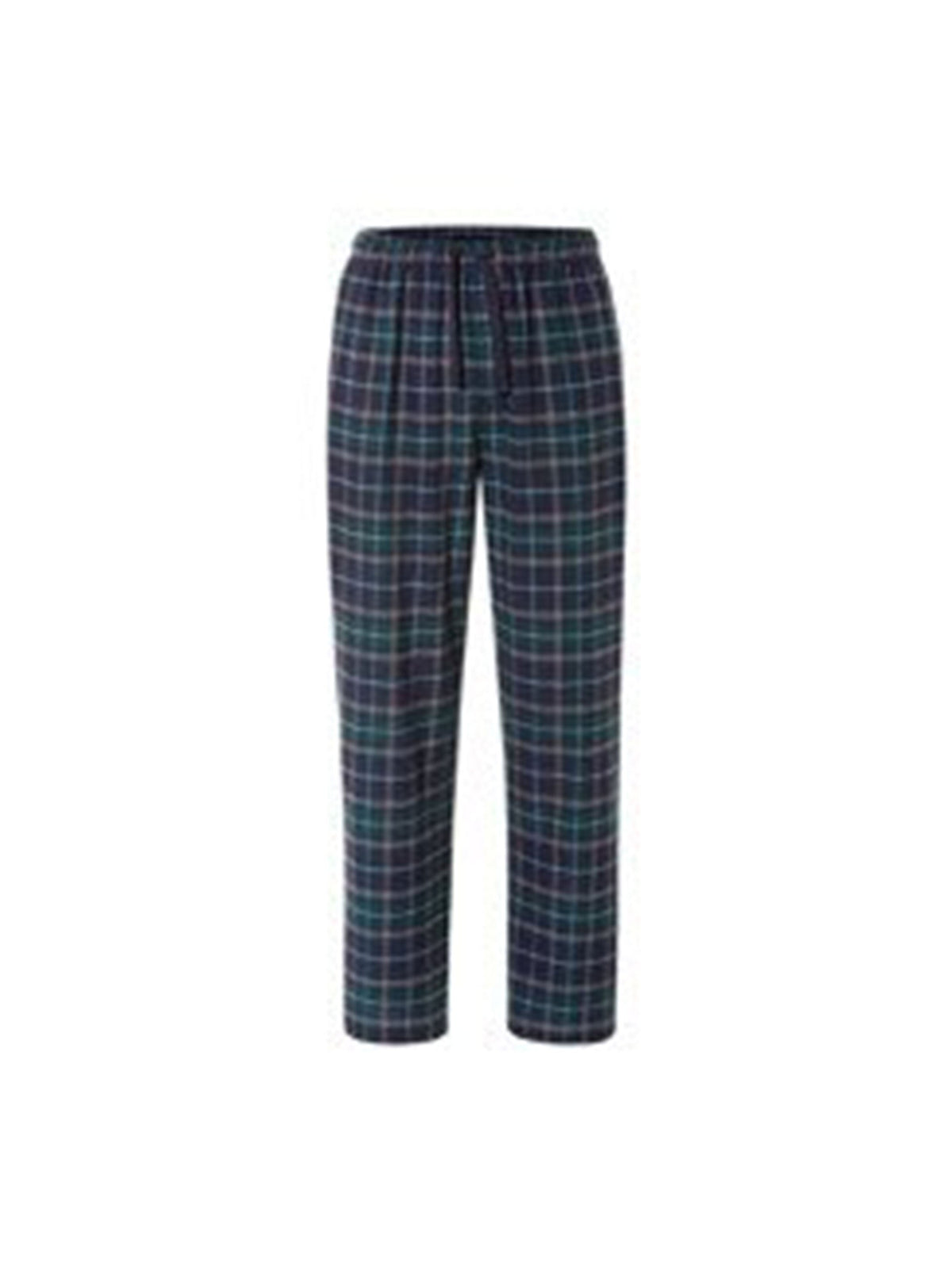 Image for Men's Plaid Sleepwear Pants,Navy/Green