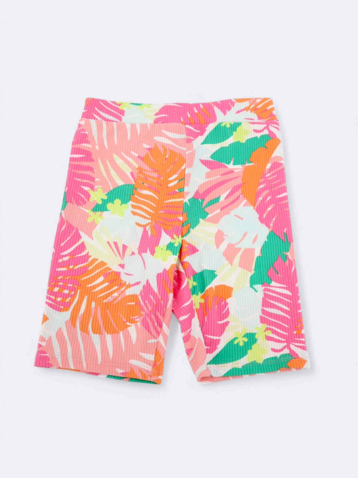 Image for Kids Girl's Printed Ribbed Shorts,Multi