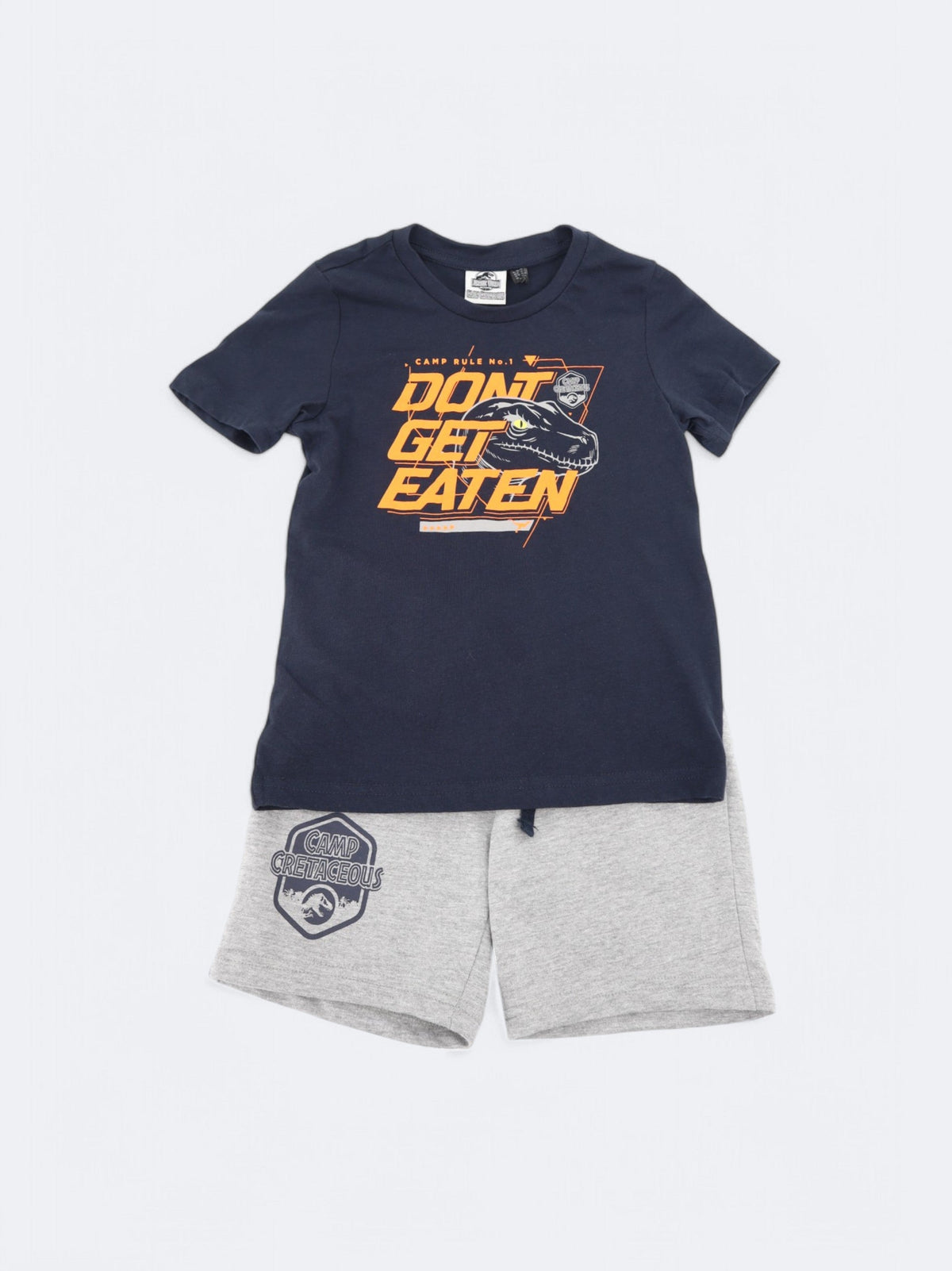 Image for Kids Boy's 2 Pcs Graphic Printed Pajamas Set,Navy/Grey