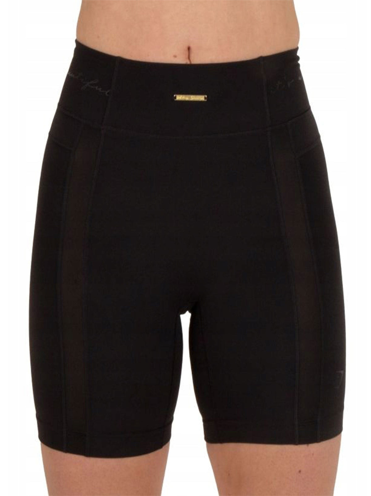 Image for Women's Plain Solid Biker Short,Black