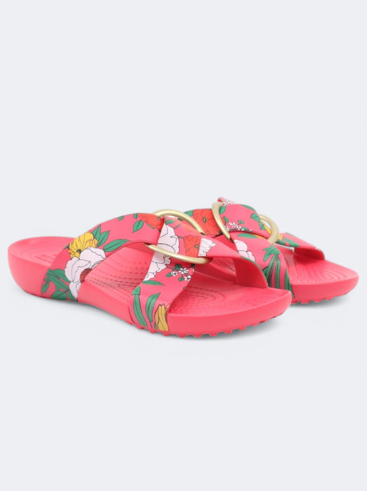 Image for Women's Printed Slippers,Red