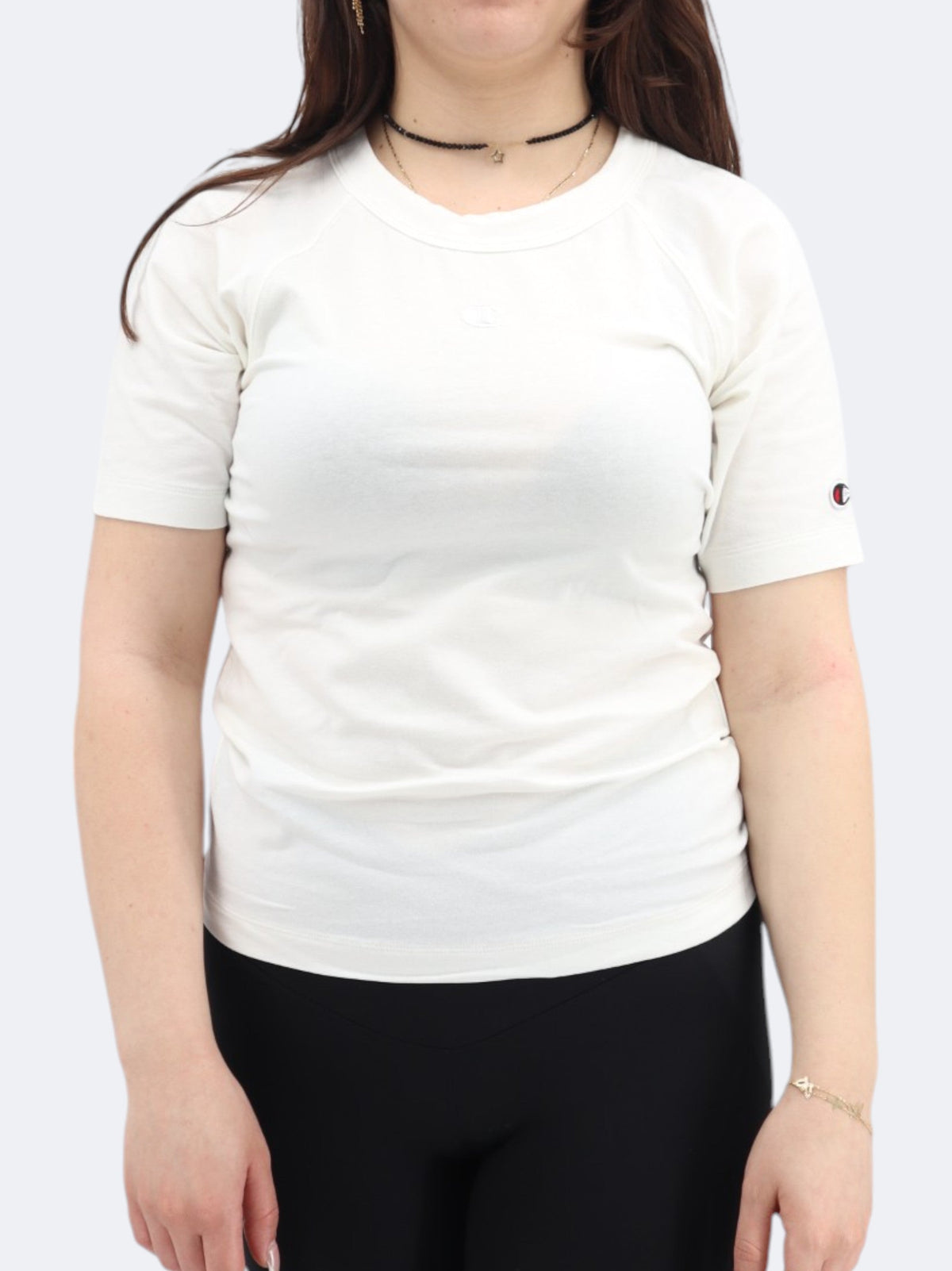 Image for Women's Brand Logo Printed Sports T-Shirt,Off White