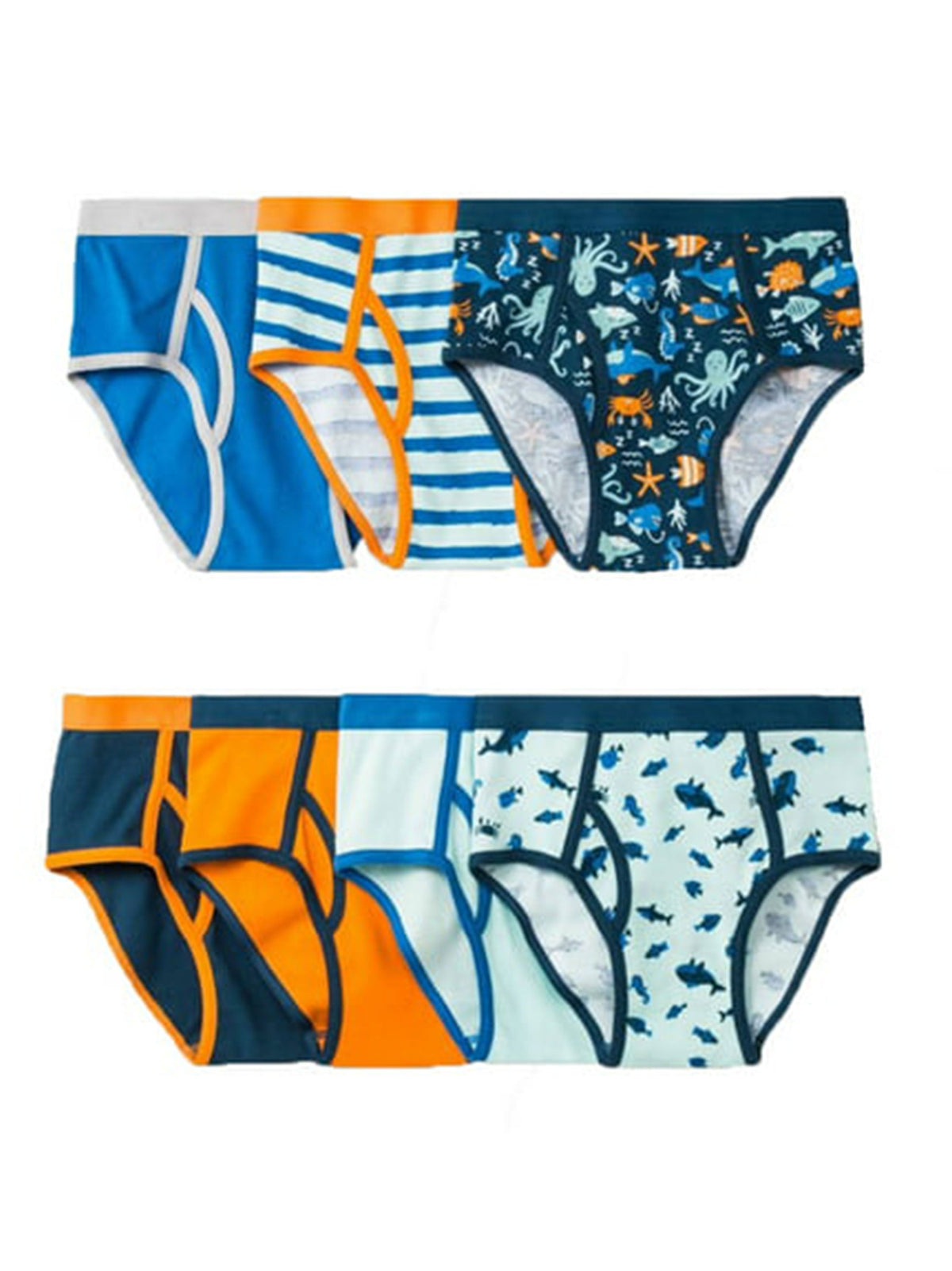 Image for Kids Boy's 7 Pcs Printed Briefs Set,Multi