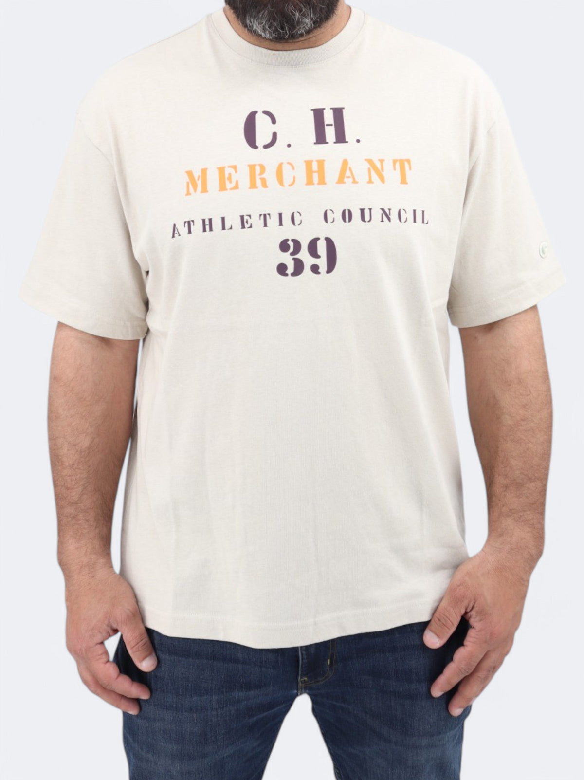 Image for Men's Printed T-Shirt,Beige