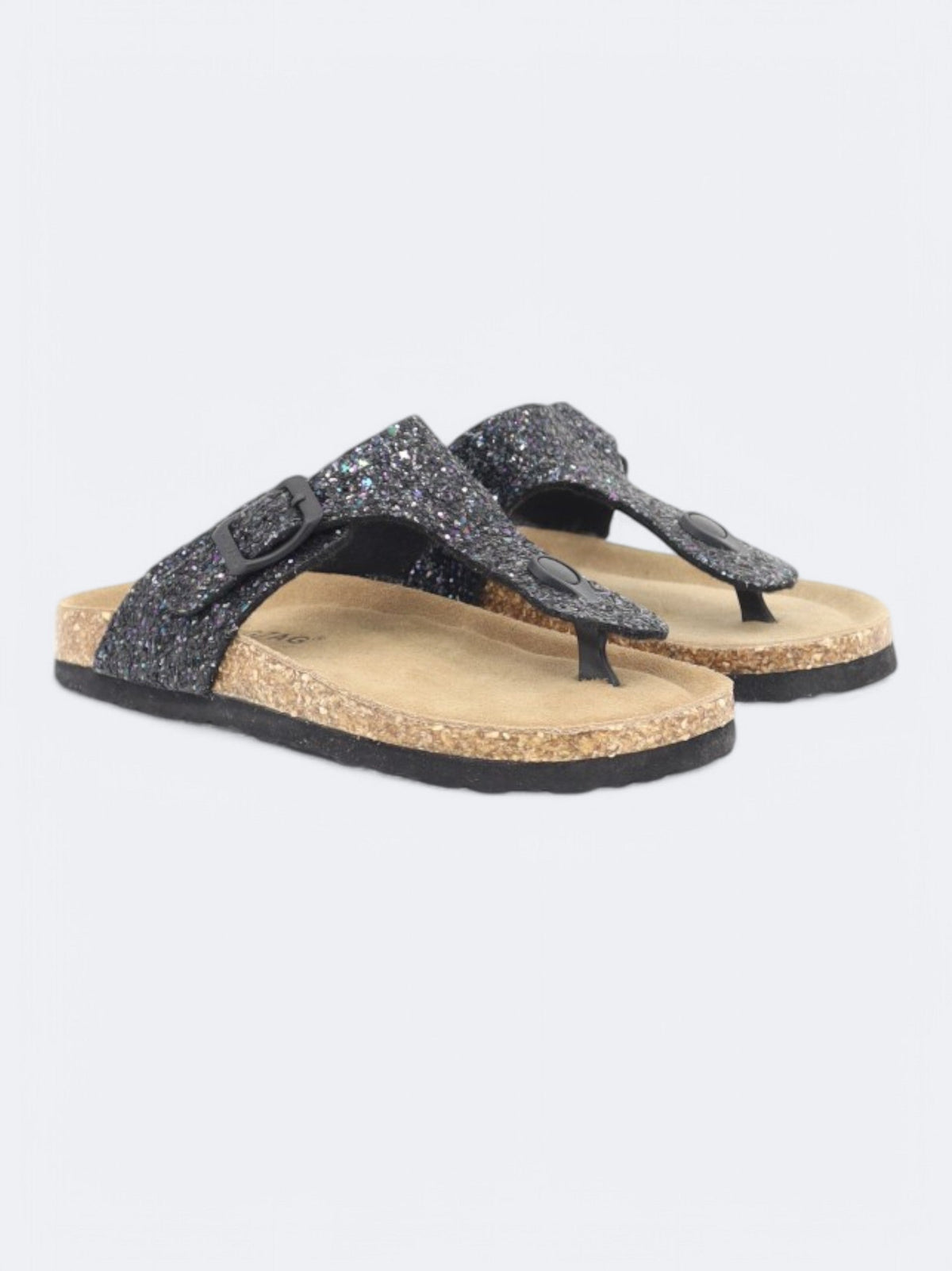Image for Kids Girl's Glitter Sandals,Black