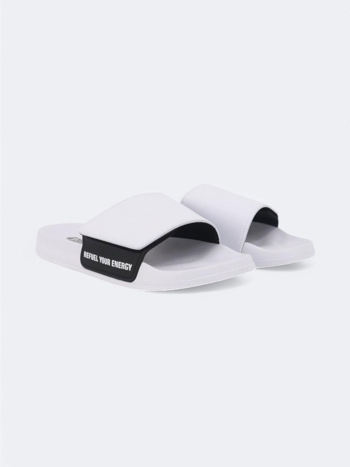 Image for Men's Printed Slippers,White