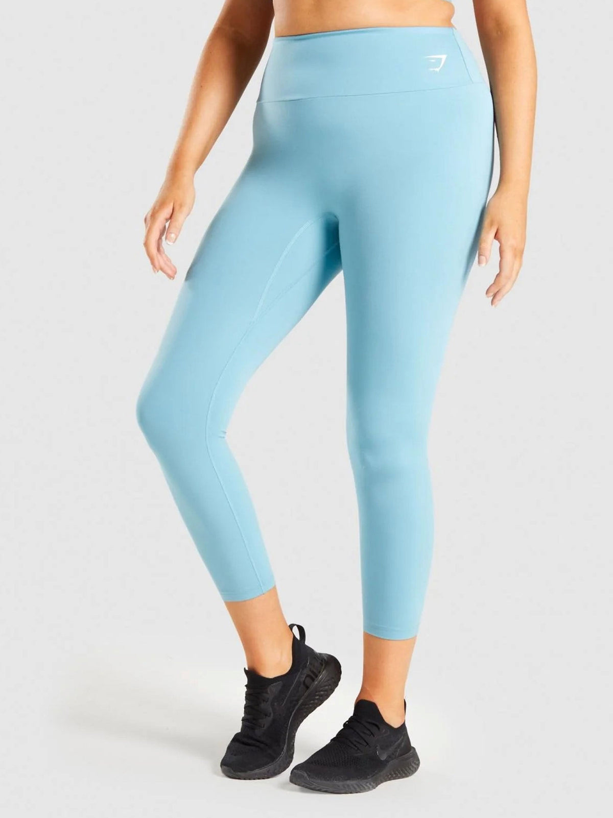 Image for Women's Brand Logo Printed Legging,Light Blue