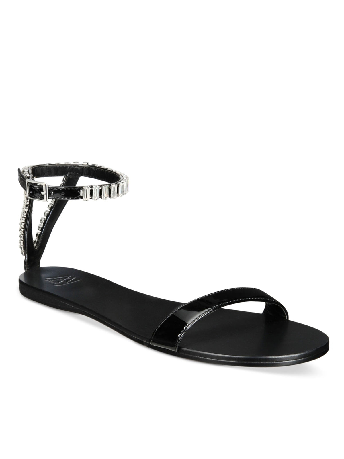 Image for Women's Viktoria Embellished Flat Sandals,Black