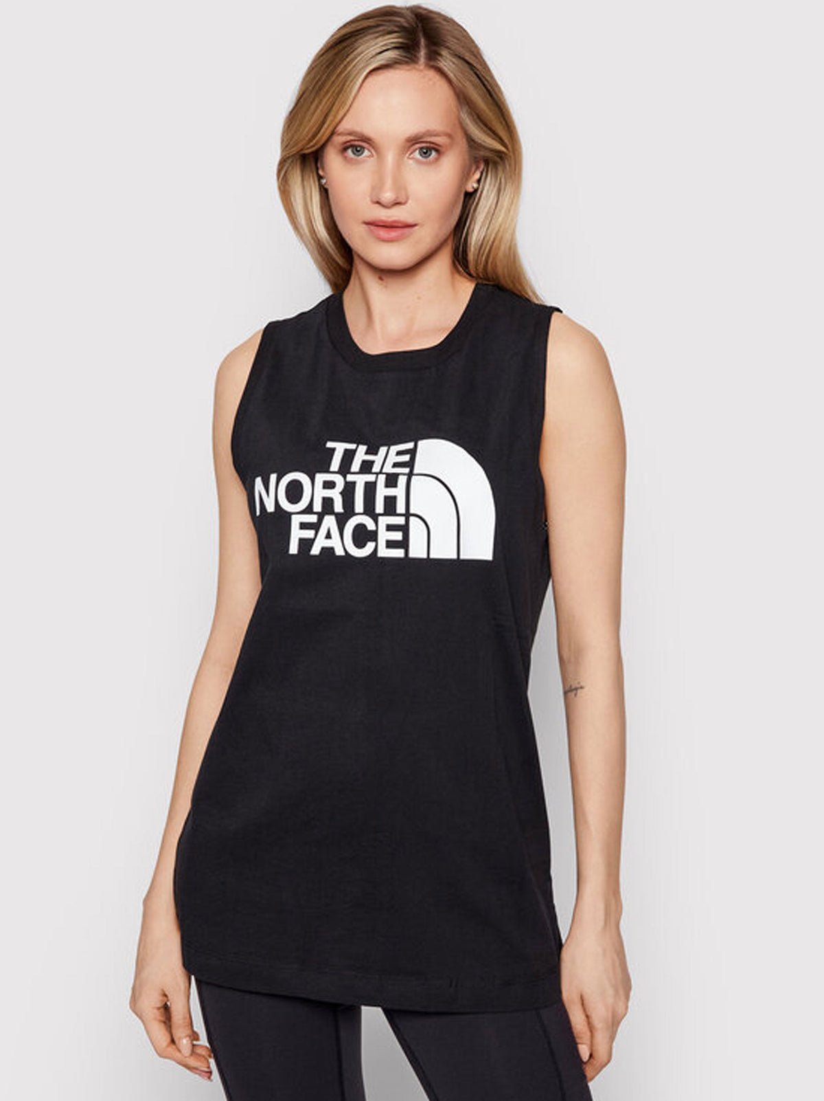 Image for Women's Brand Logo Printed Light Tank Top,Black