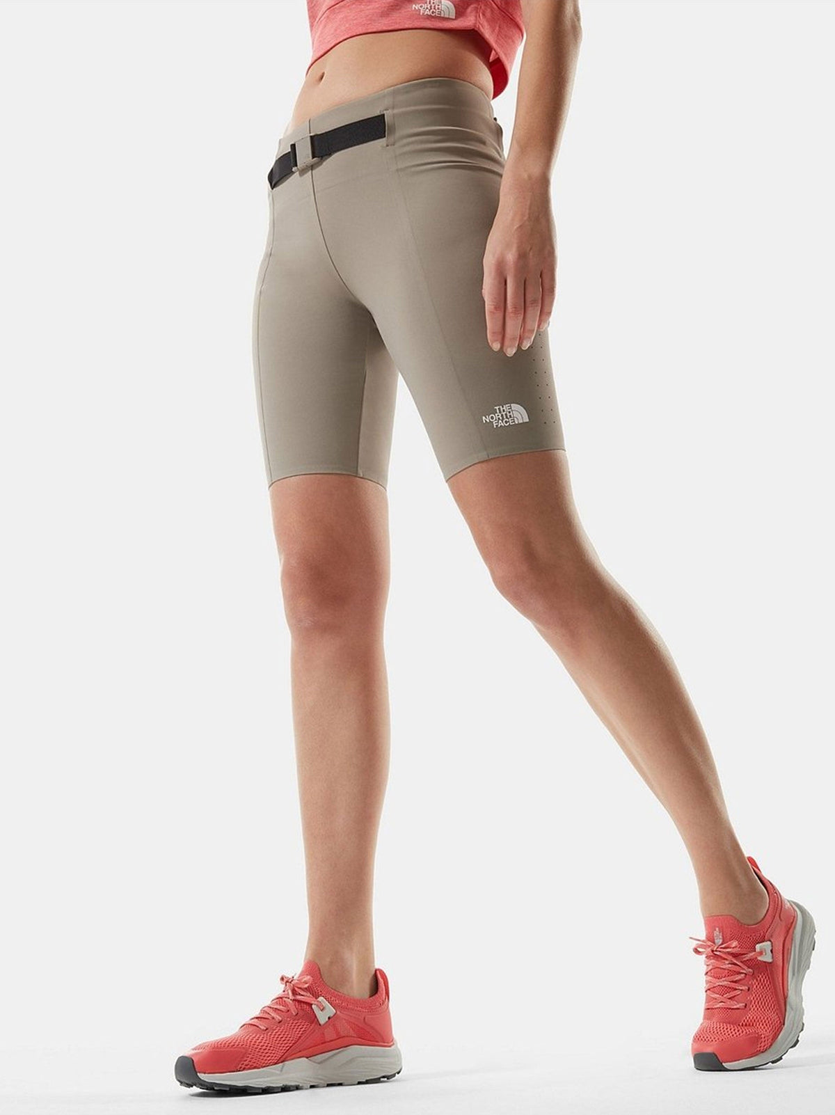 Image for Women's Plain Waist Pack Shorts,Beige