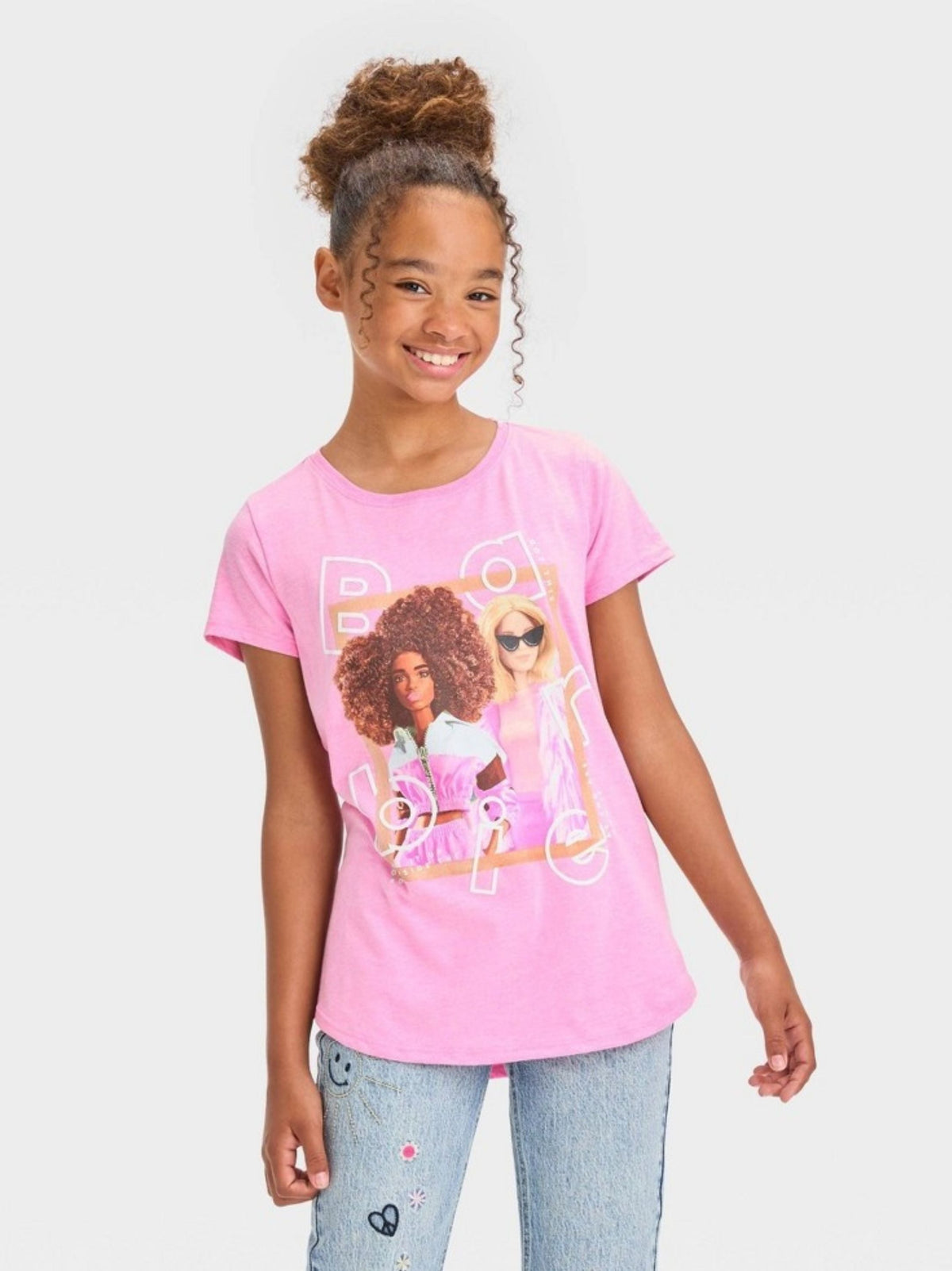 Image for Kid's Girl's Graphic Printed T-Shirt,Rose