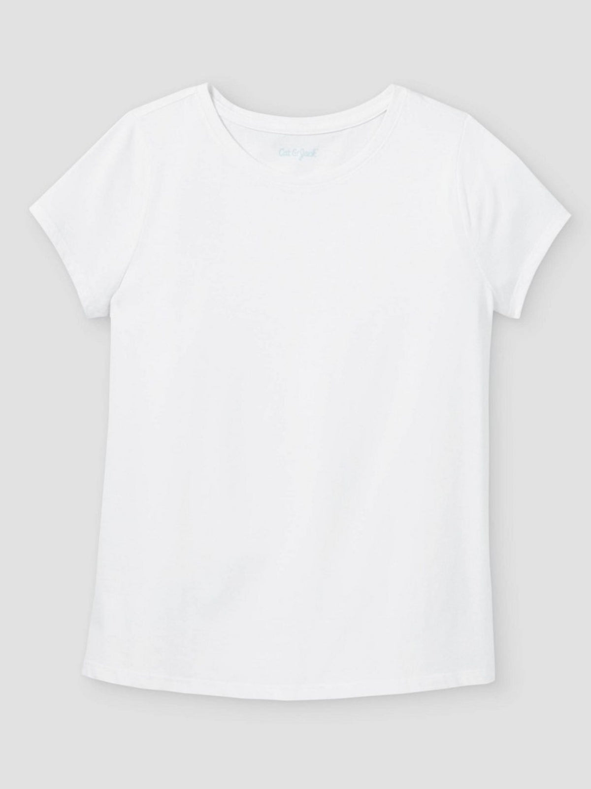Image for Kid's Girl's Plain T-Shirt,White