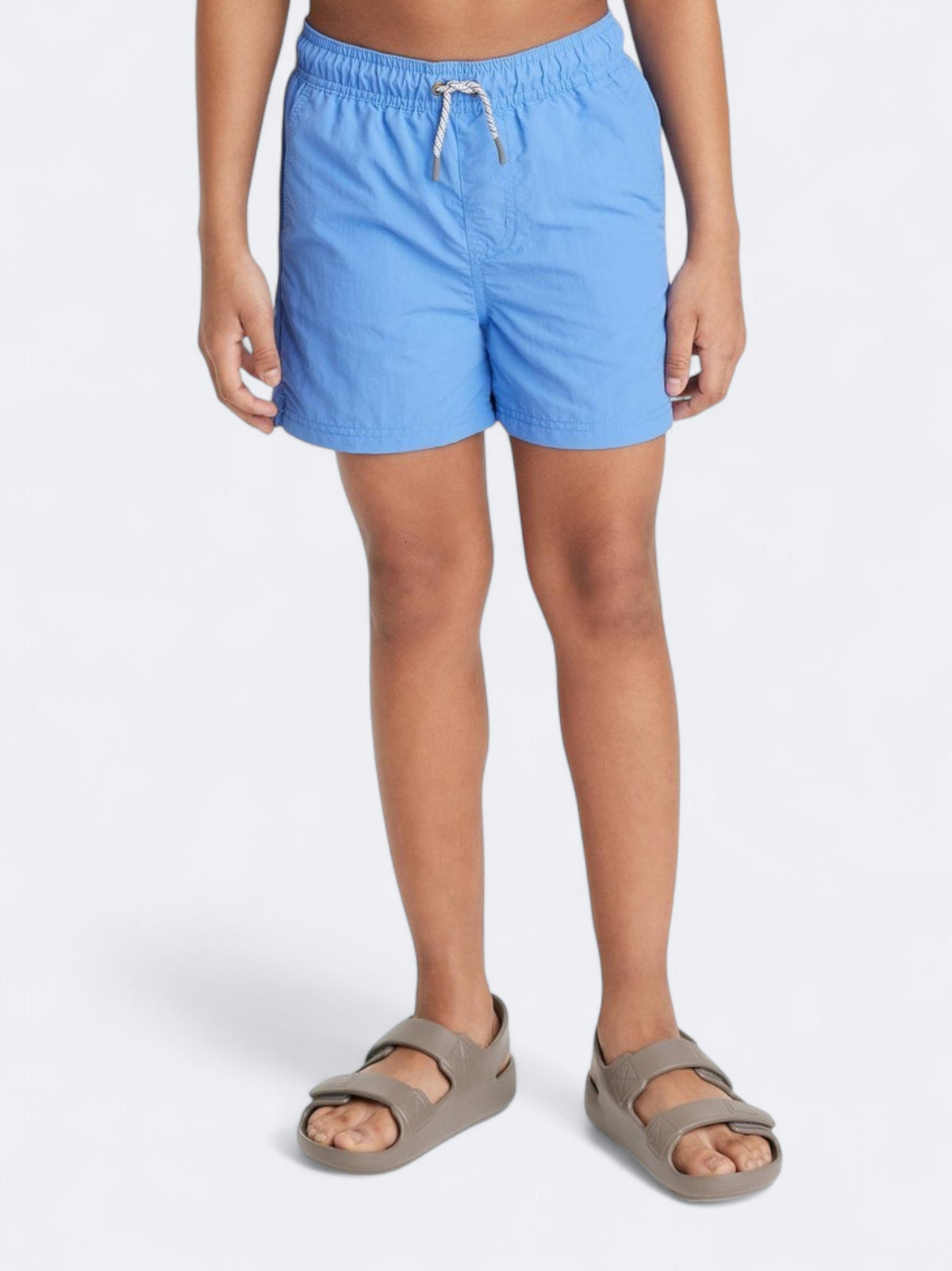 Image for Kid's Boy's Plain Solid Swim Trunks,Blue