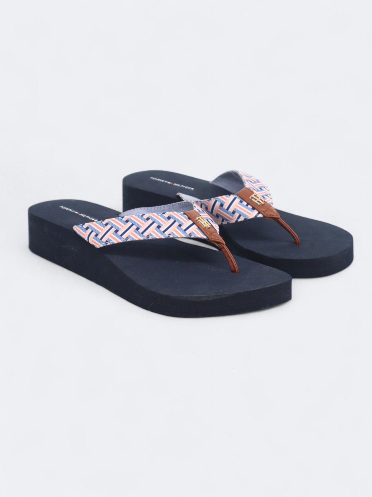 Image for Women's Graphic Printed Slide Slippers,Navy