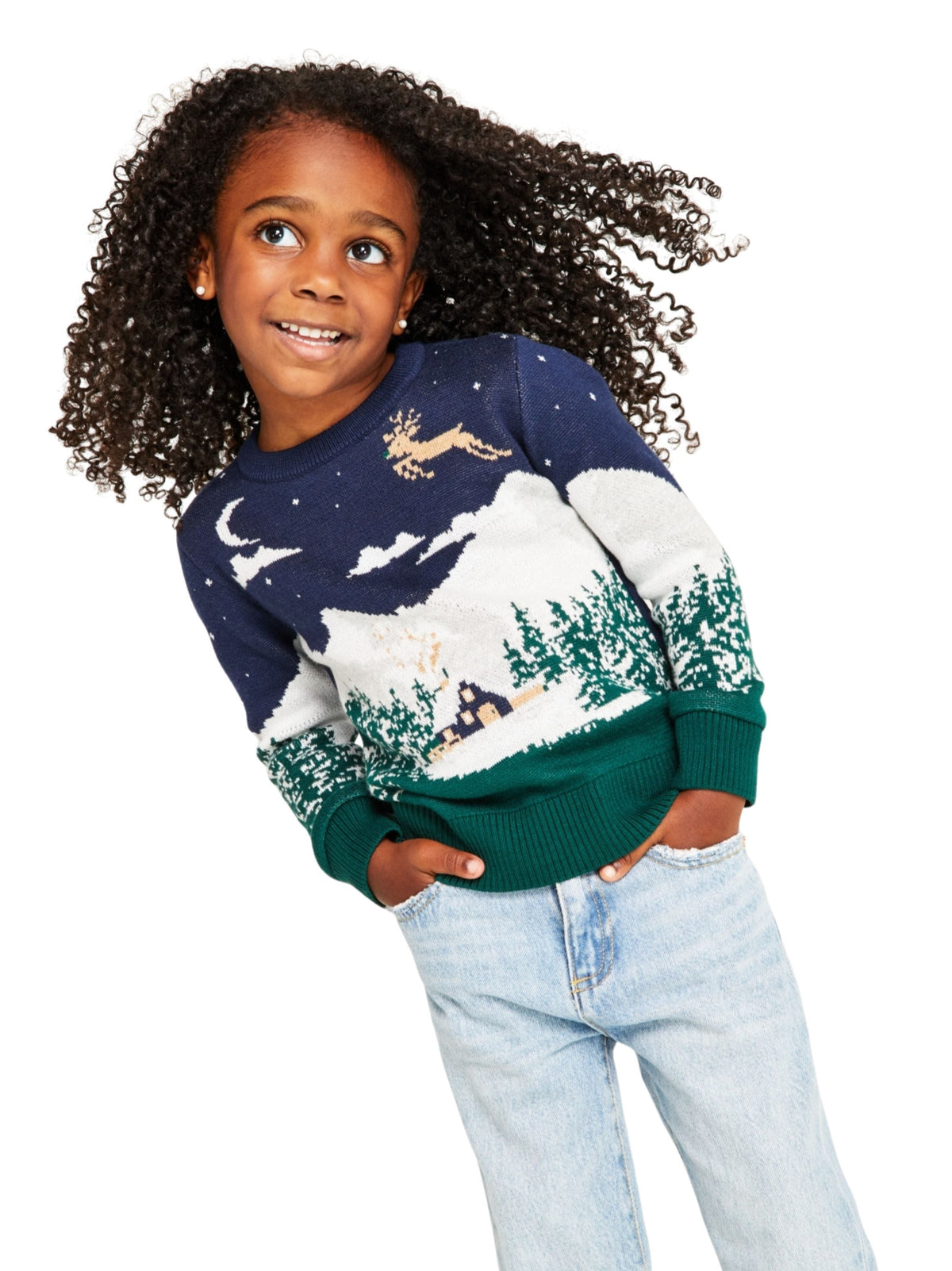 Image for Kids Girl's Graphic Printed Sweaters,Multi