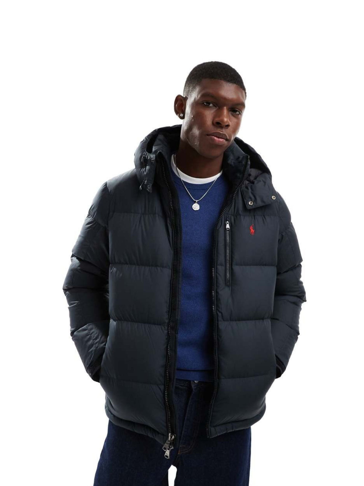 Image for Men's Quilted Jacket,Black