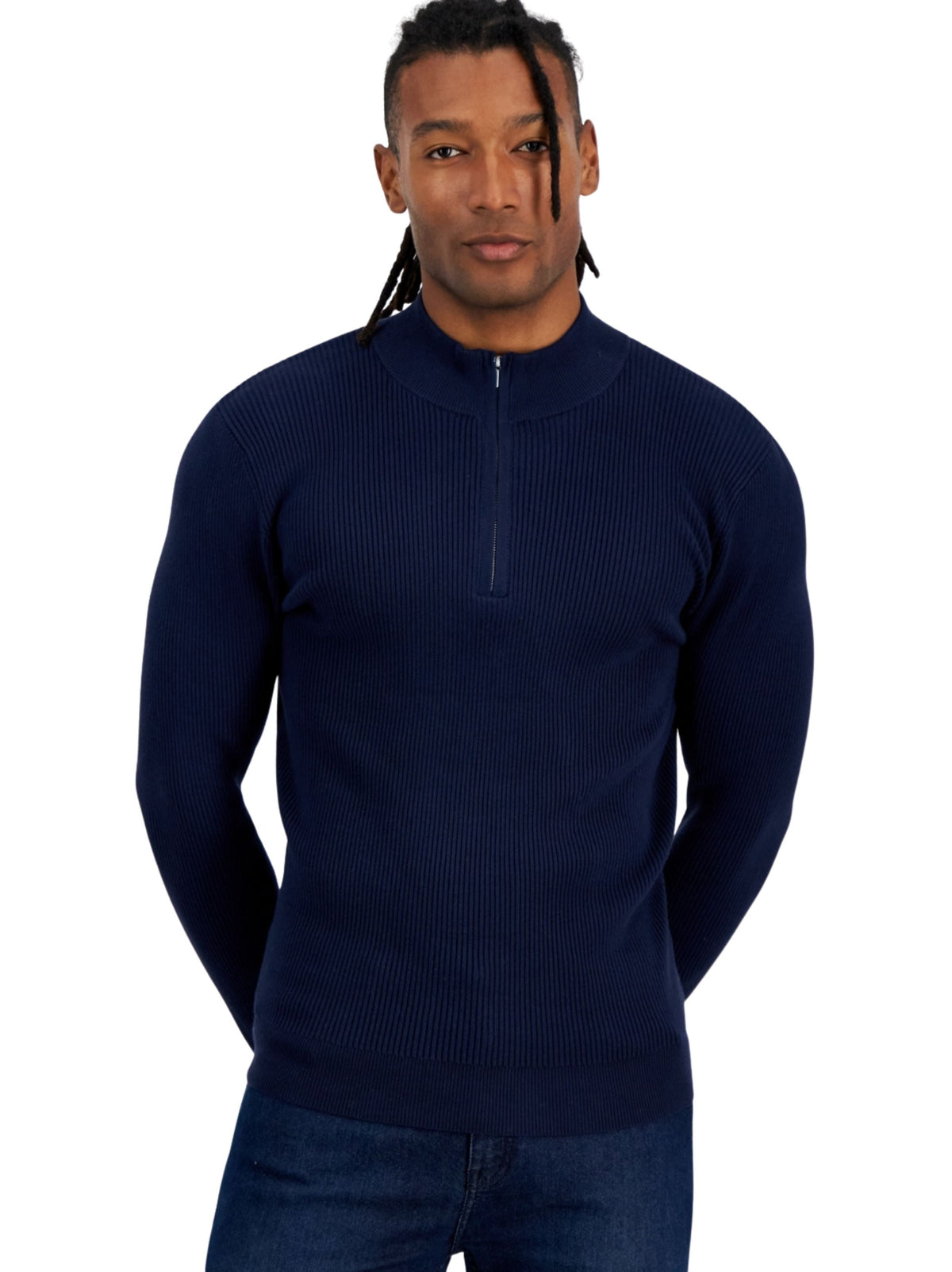 Image for Men's Knitted Sweaters,Navy