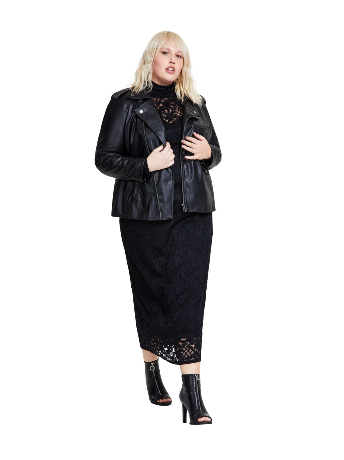 Image for Women's Plain Jacket Three Pockets,Black