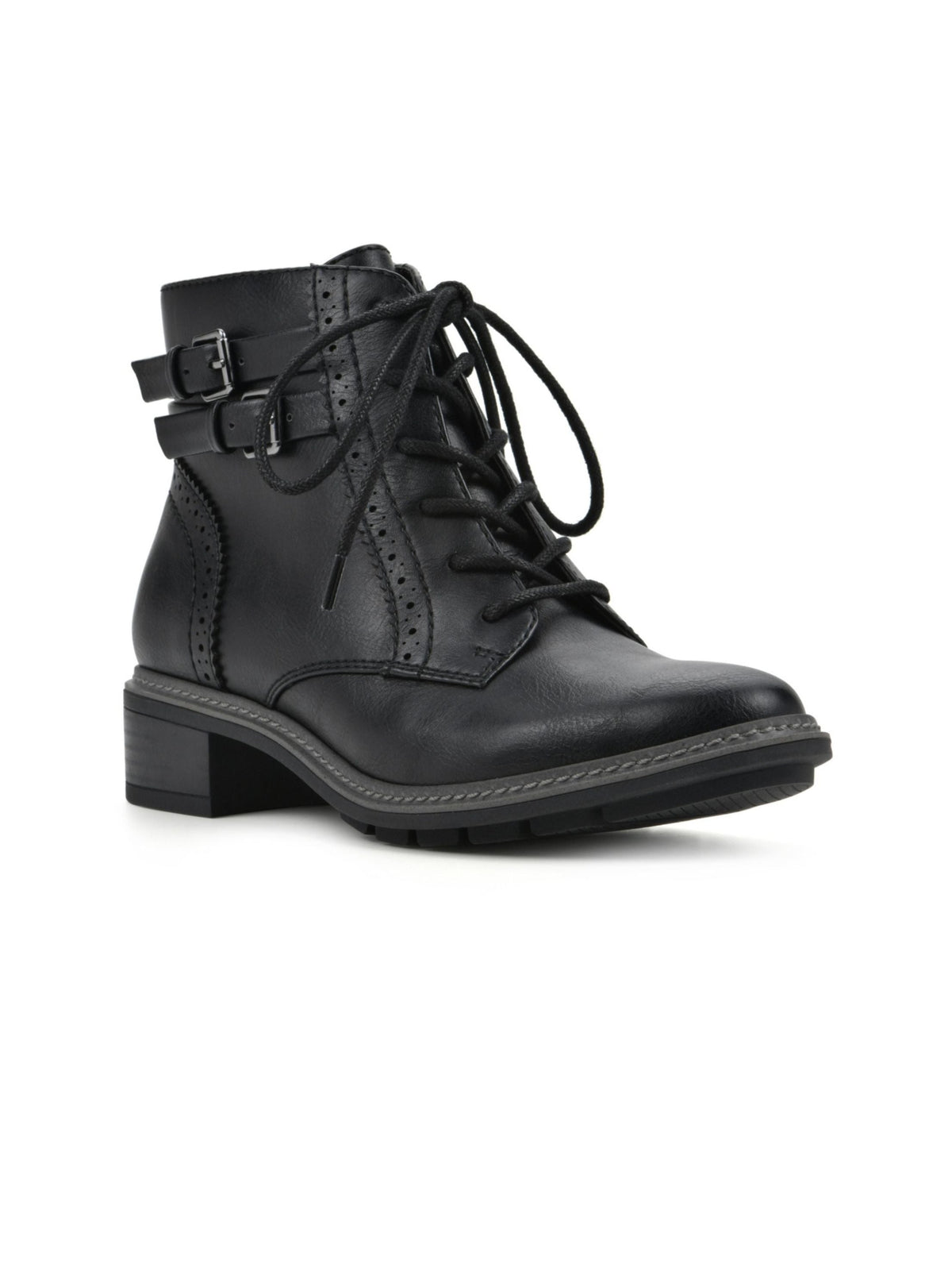 Image for Women's Plain Ankle Boots Heels,Black
