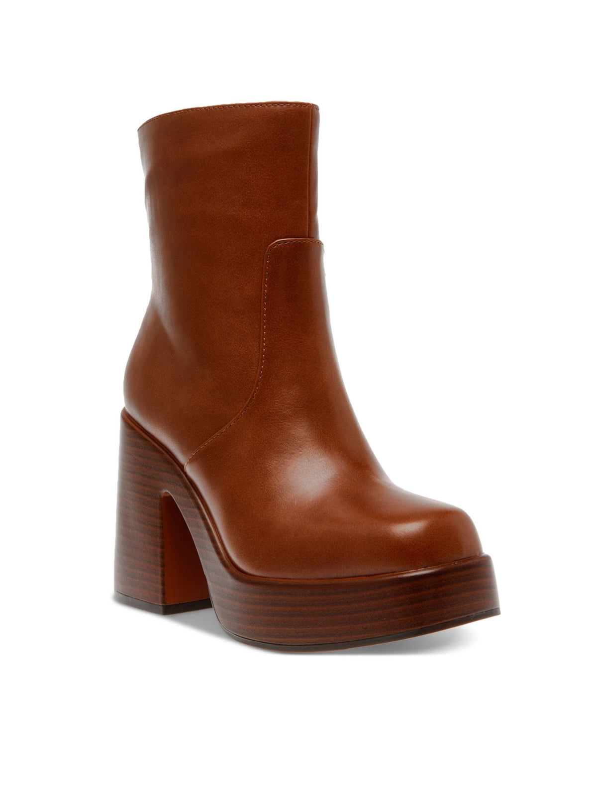 Image for Women's Plain Ankle Boots Heels,Brown