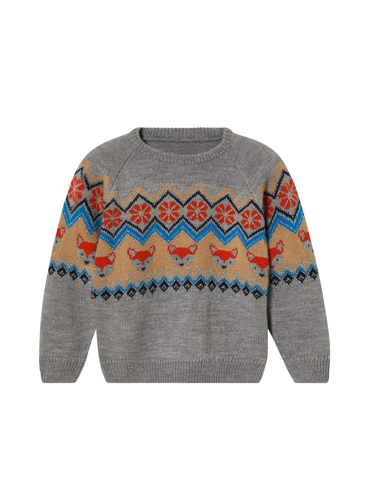 Image for Kids Boy's Graphic Printed Sweater,Grey