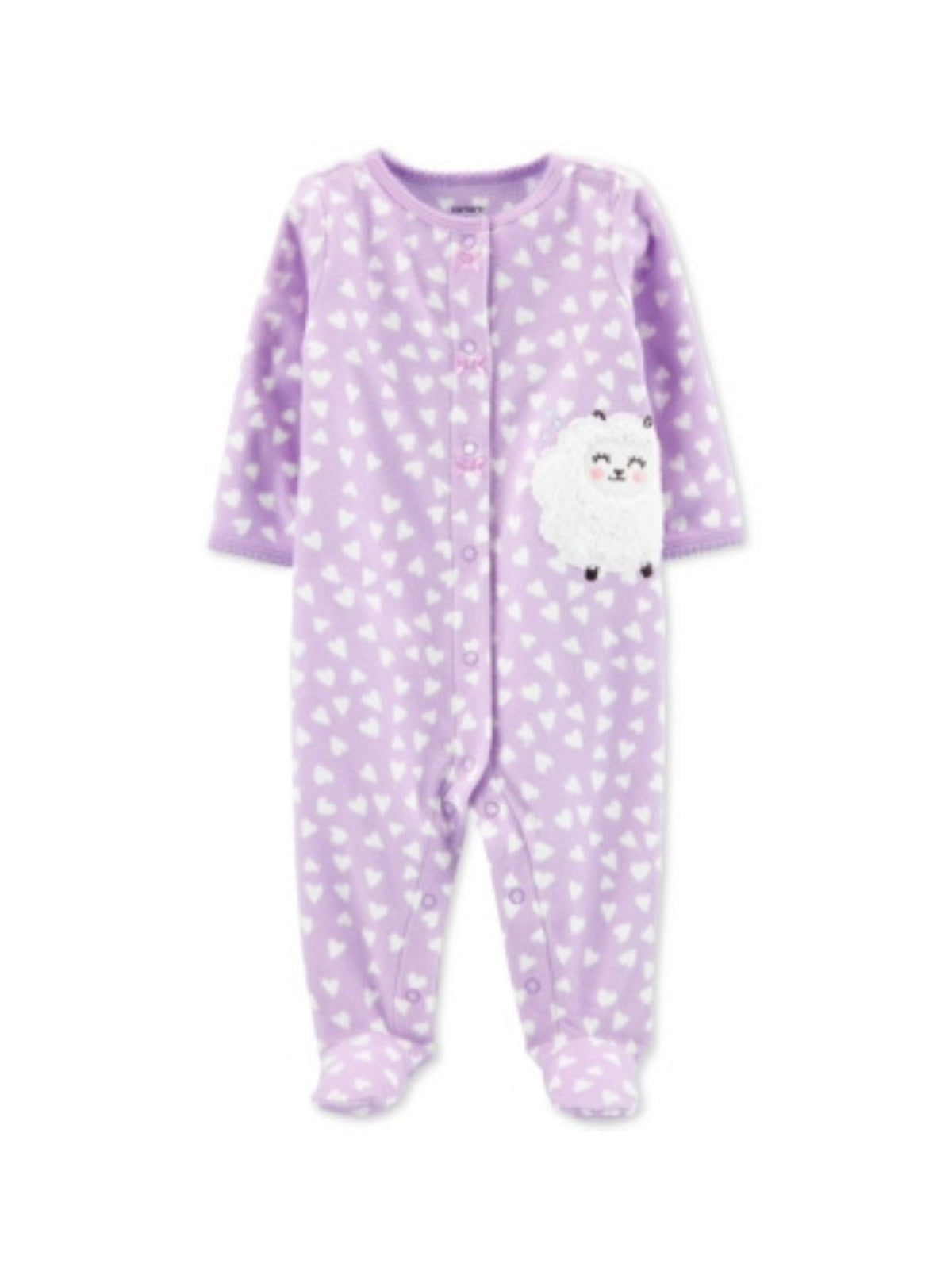 Image for Kids Girl's Hearts Printed Jumpsuit,Purple