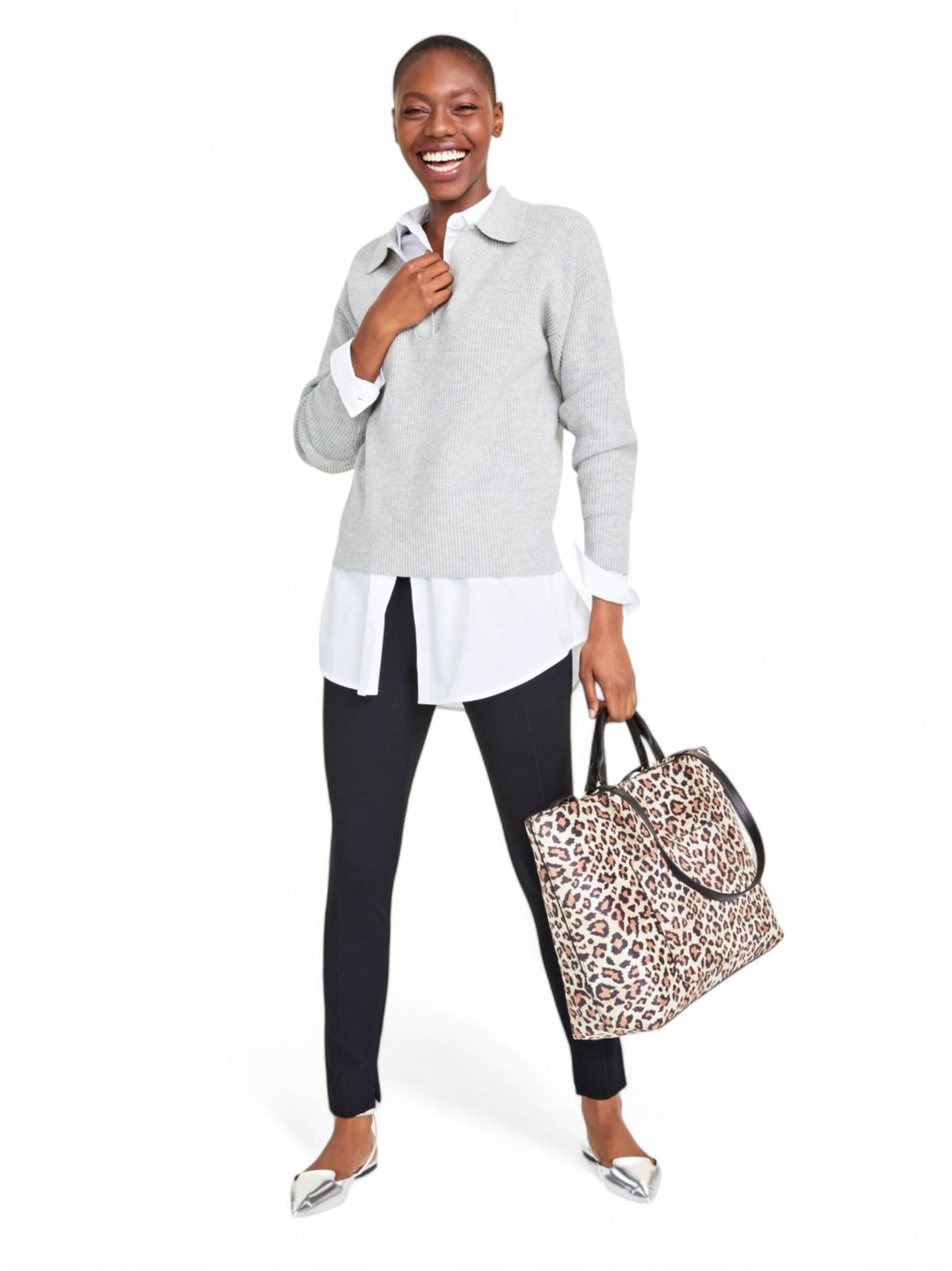 Image for Women's Knitted Sweaters,Grey