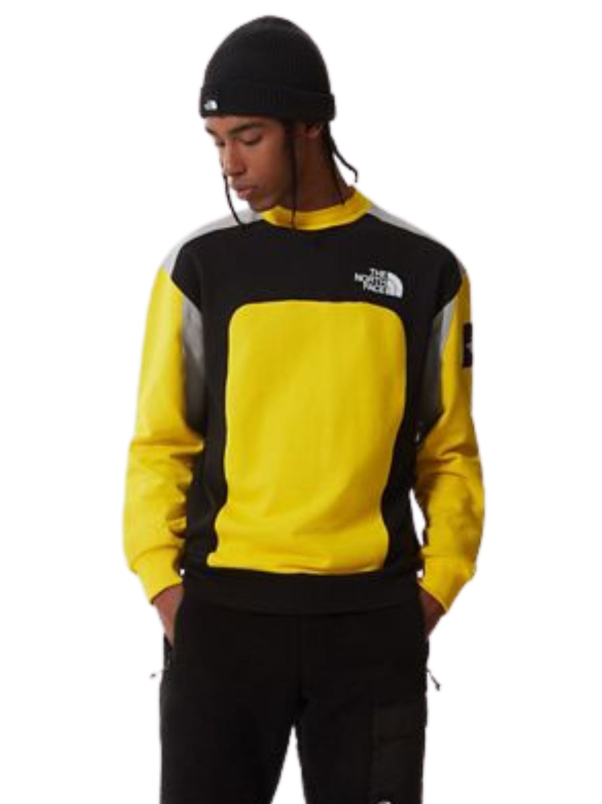 Image for Men's Colorblocked Sweaters,Yellow