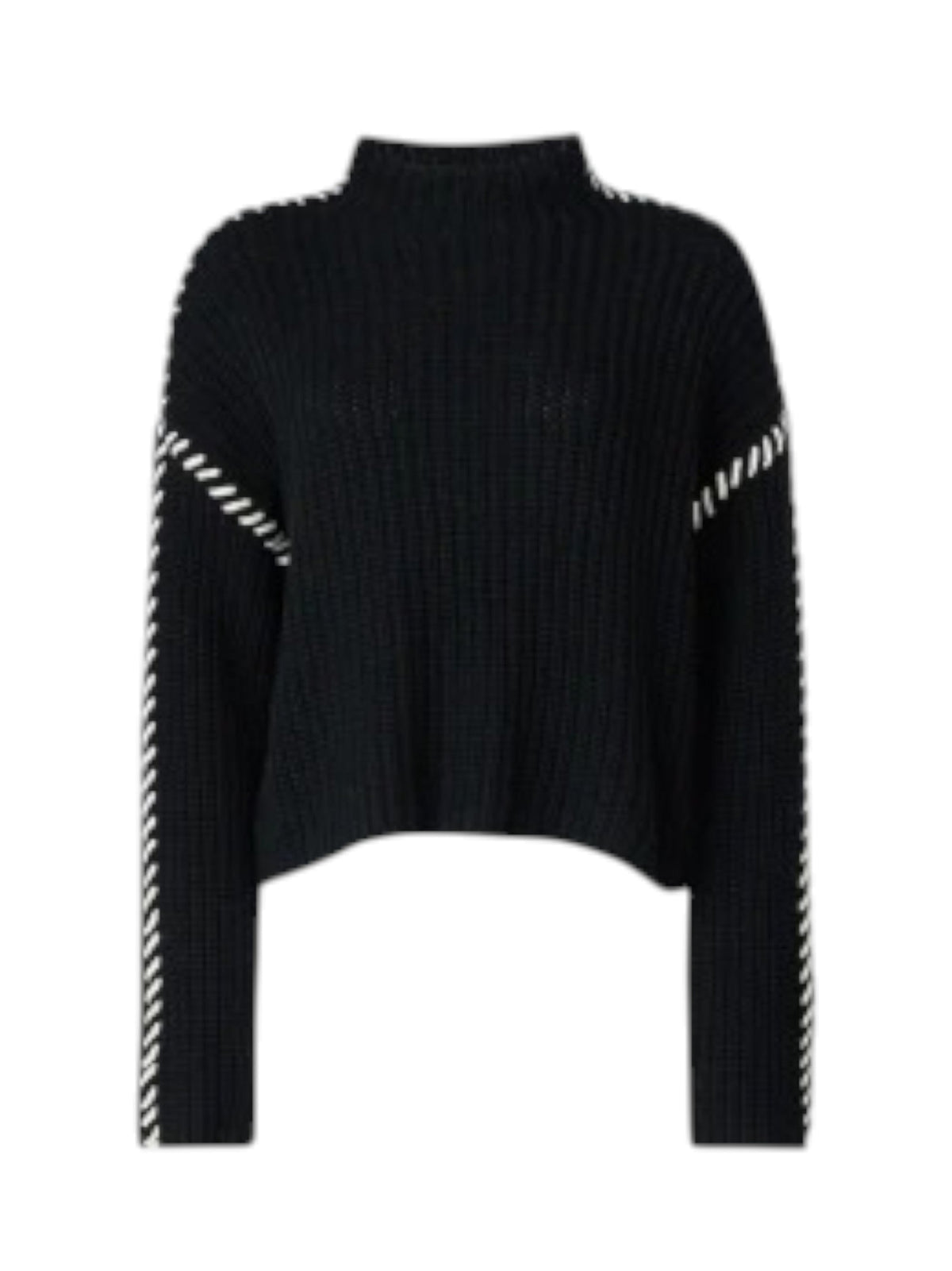 Image for Women's Knitted Sweaters,Black