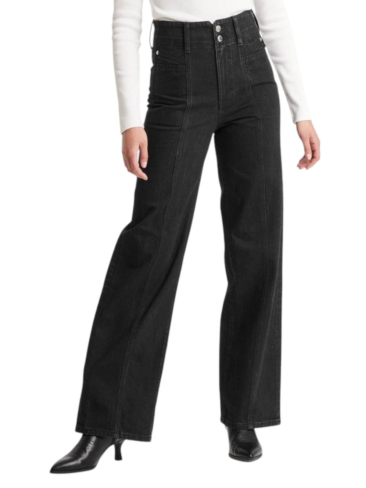 Image for Women's Plain Jeans,Black