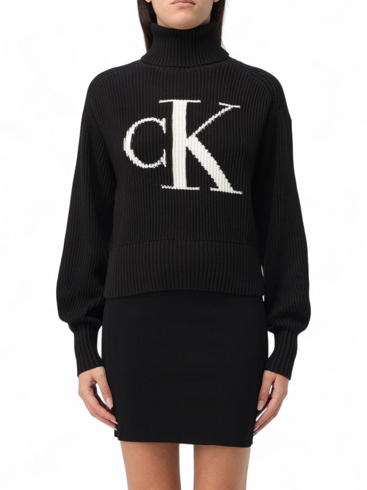 Image for Women's Knitted Sweaters,Black