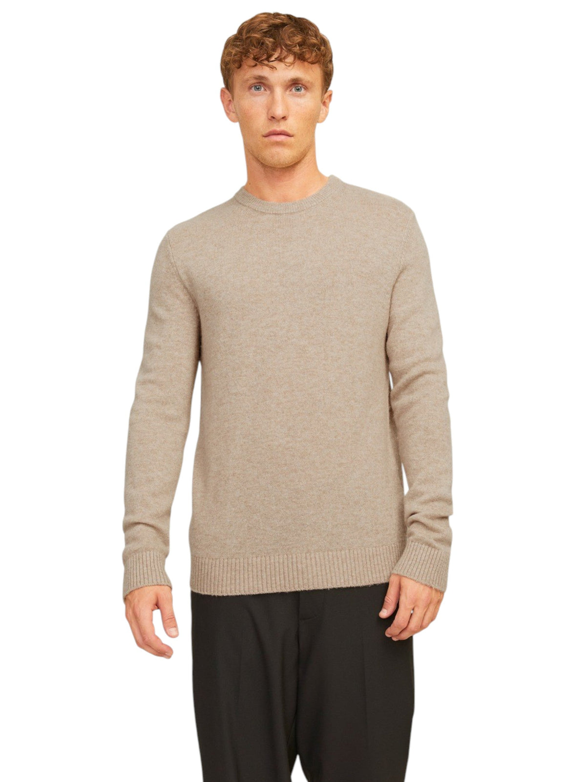 Image for Men's Knitted Sweaters,Beige