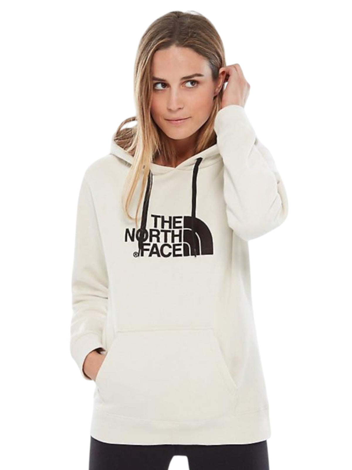 Image for Women's Brand Logo Printed Hoodies,Light Beige