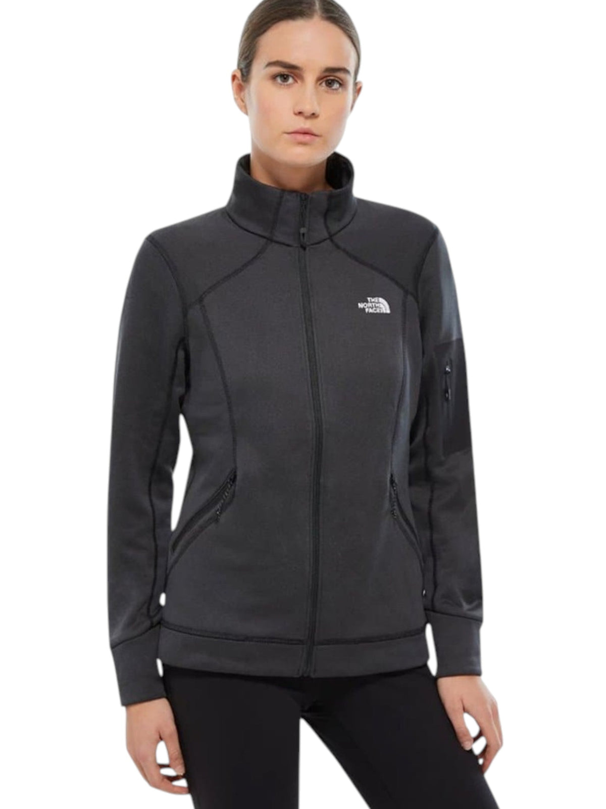 Image for Women's Plain Solid Jacket Two Pockets Sport J,Black