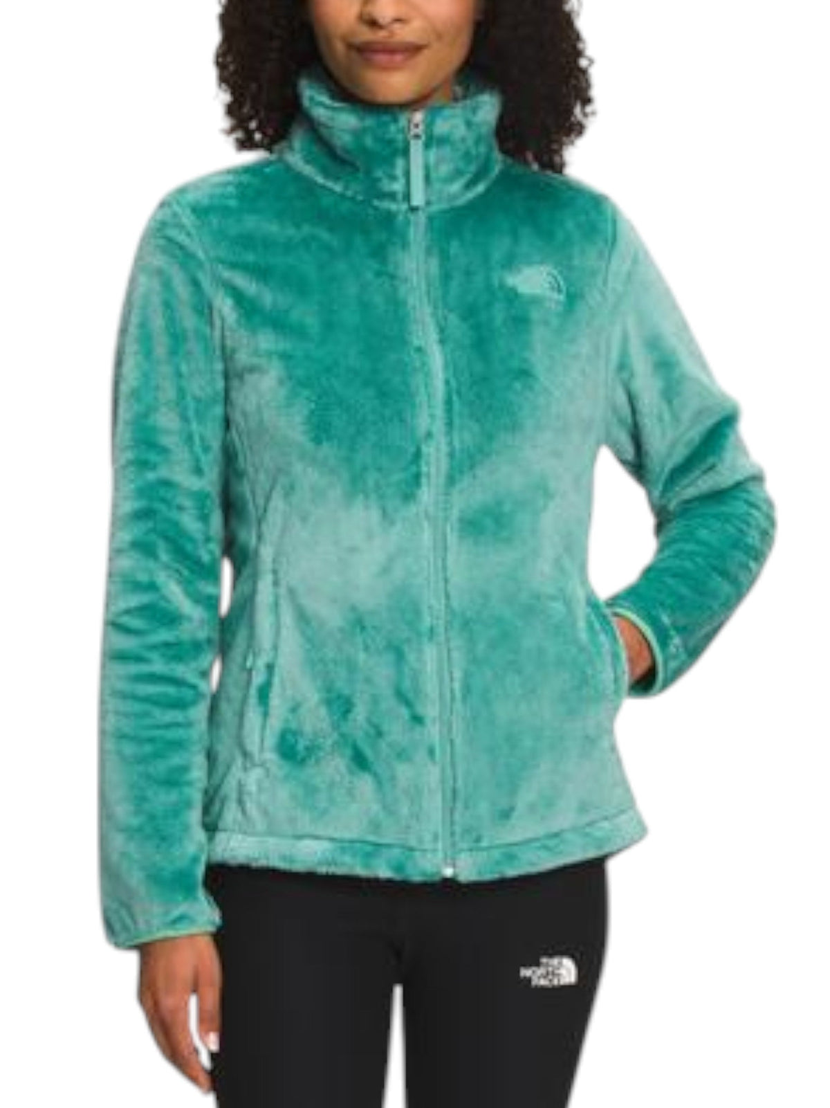 Image for Women's Faux Fur Jacket 2Pockets,Aqua