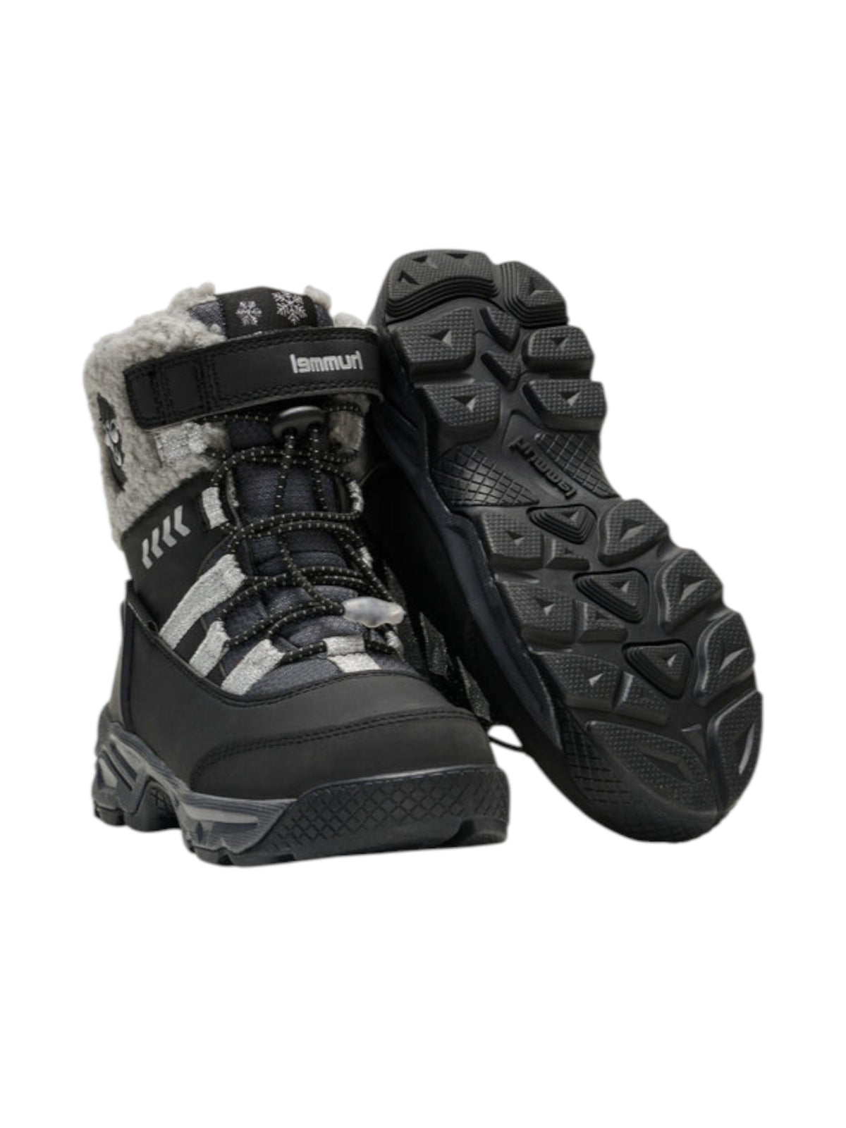 Image for Women's Printed Lined Snow Ankle Boots,Black