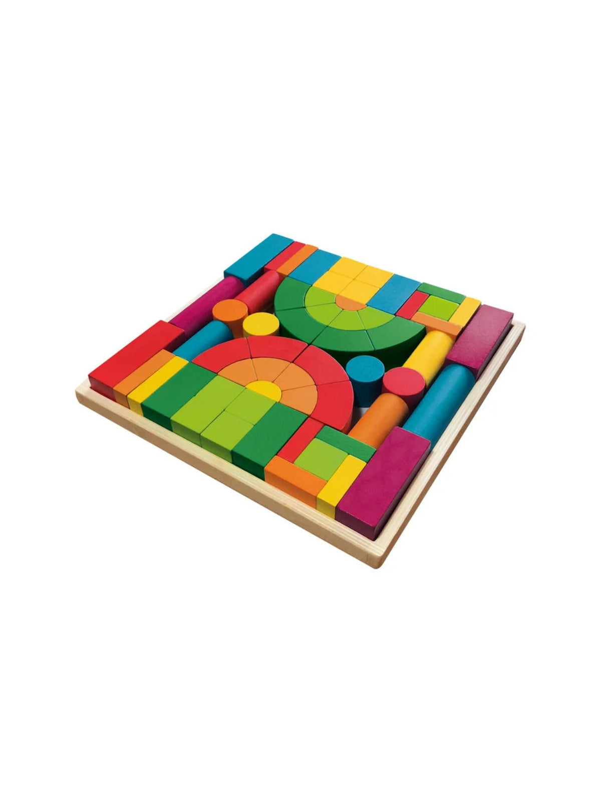 Image for Wooden Rainbow Montessori Puzzle (Cubes)