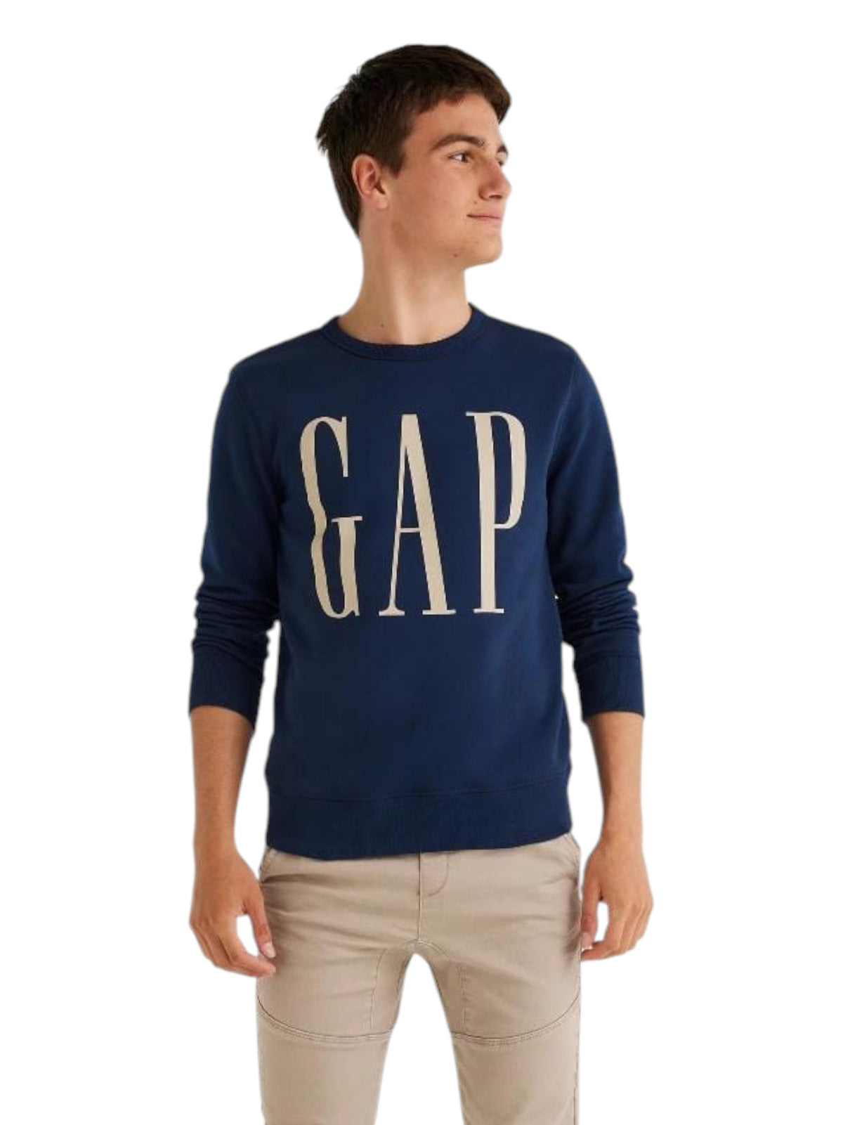 Image for Kids Boy's Brand Logo Printed Sweaters,Navy