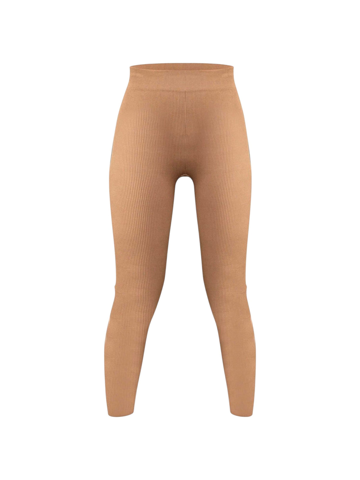 Image for Women's Ribbed Leggings,Brown