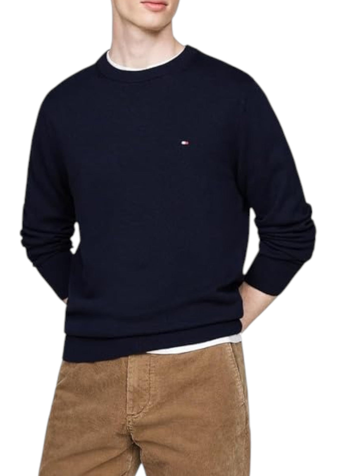 Image for Men's Plain Sweaters,Navy