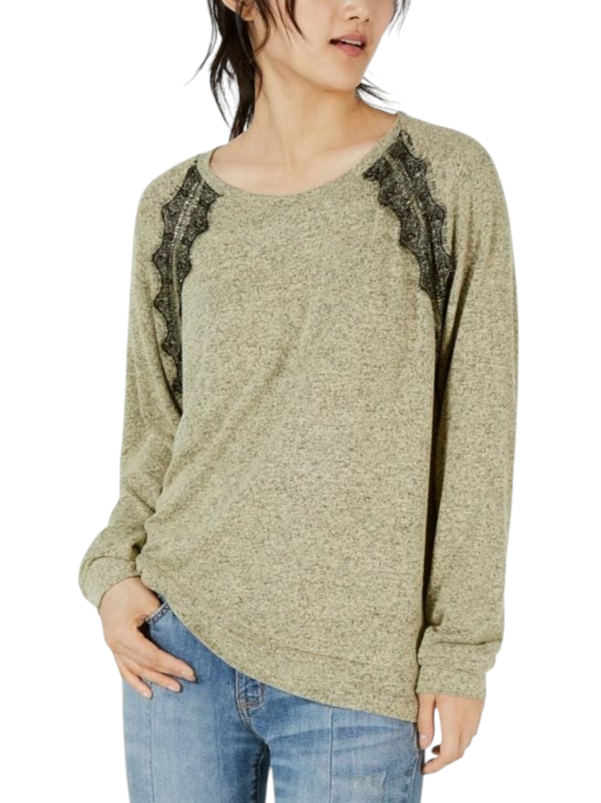 Image for Women's Heather Knitted Top,Green