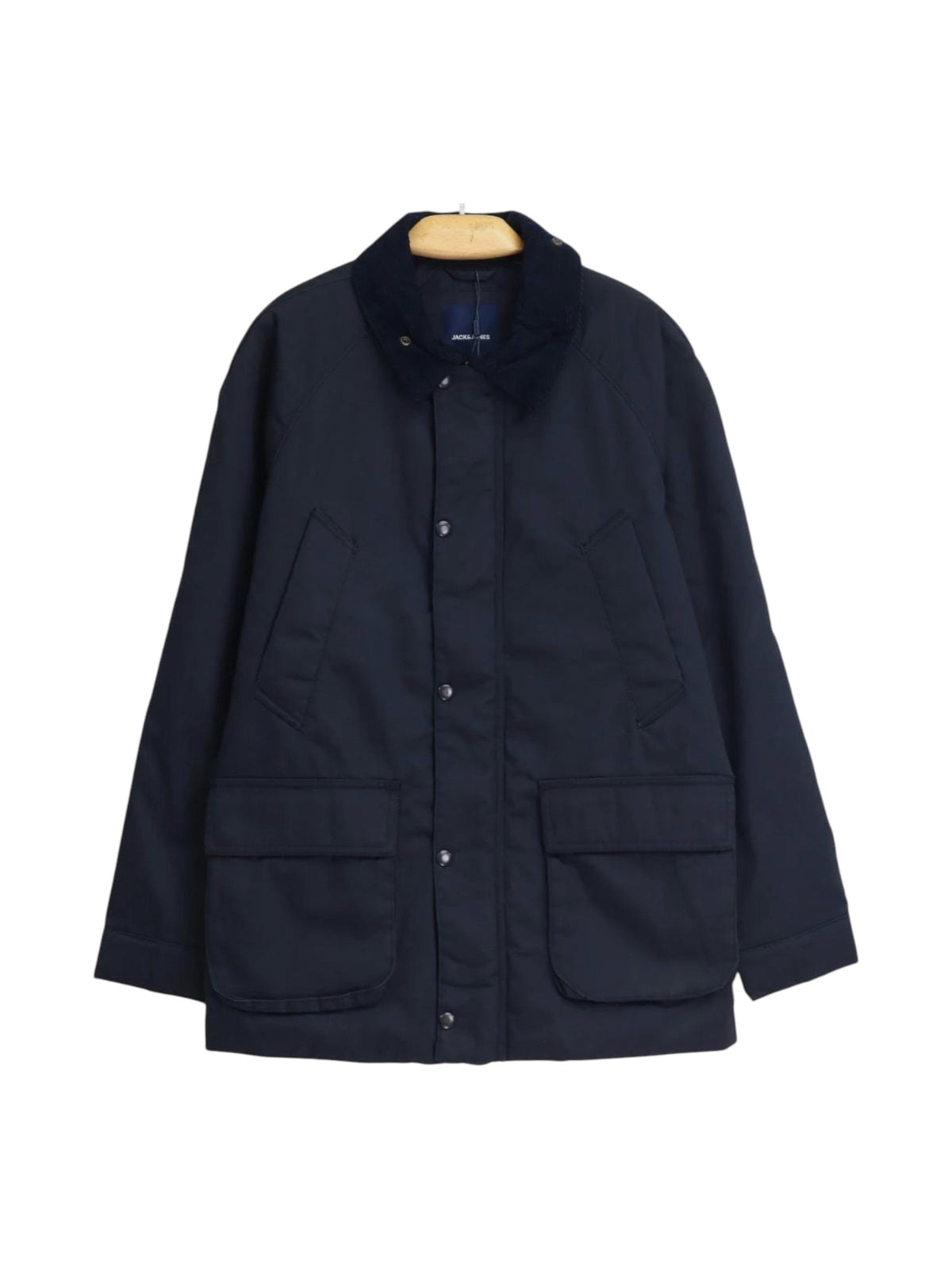 Image for Men's Plain Solid Jacket,Navy