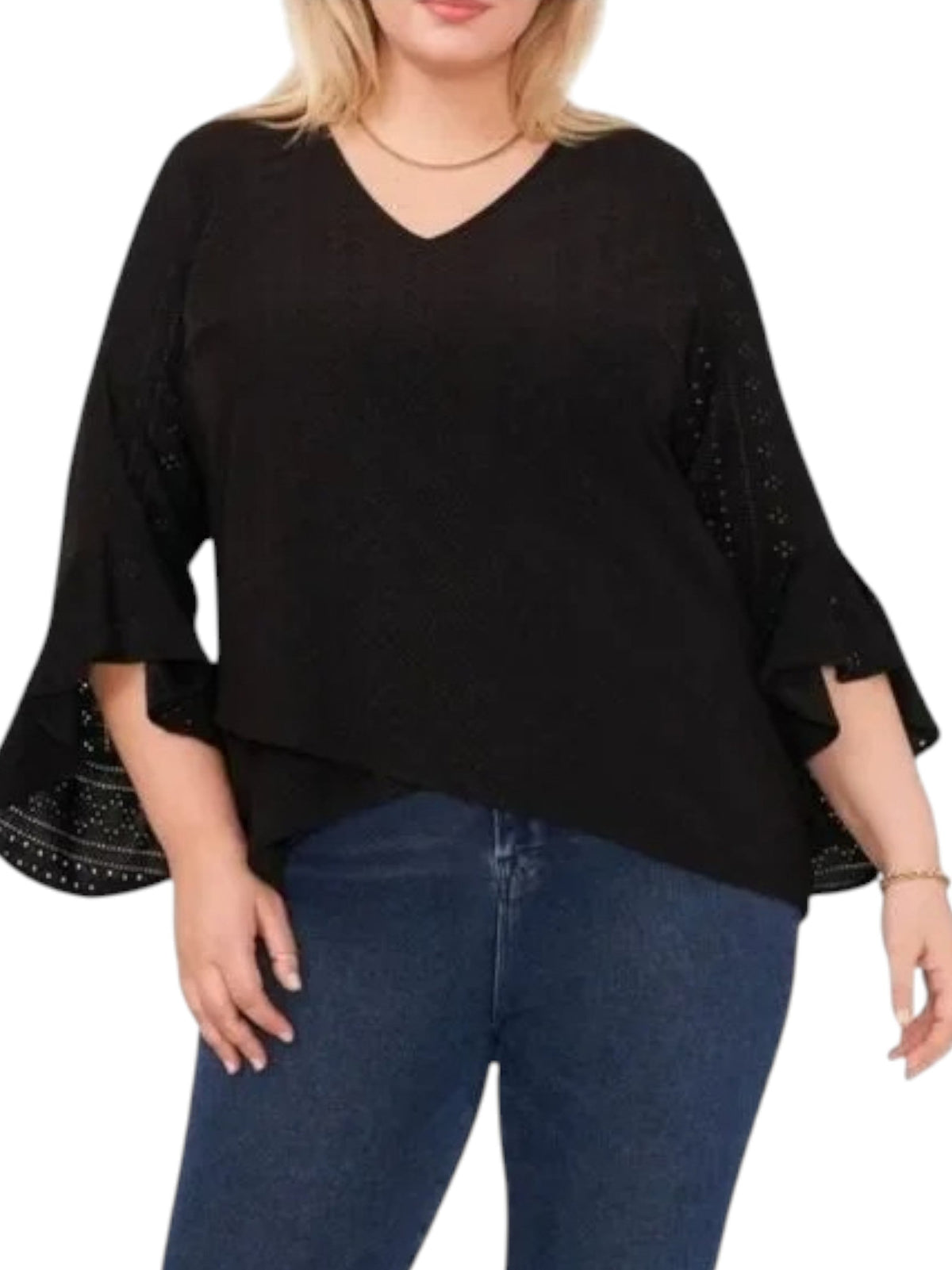 Image for Women's Printed Top,Black