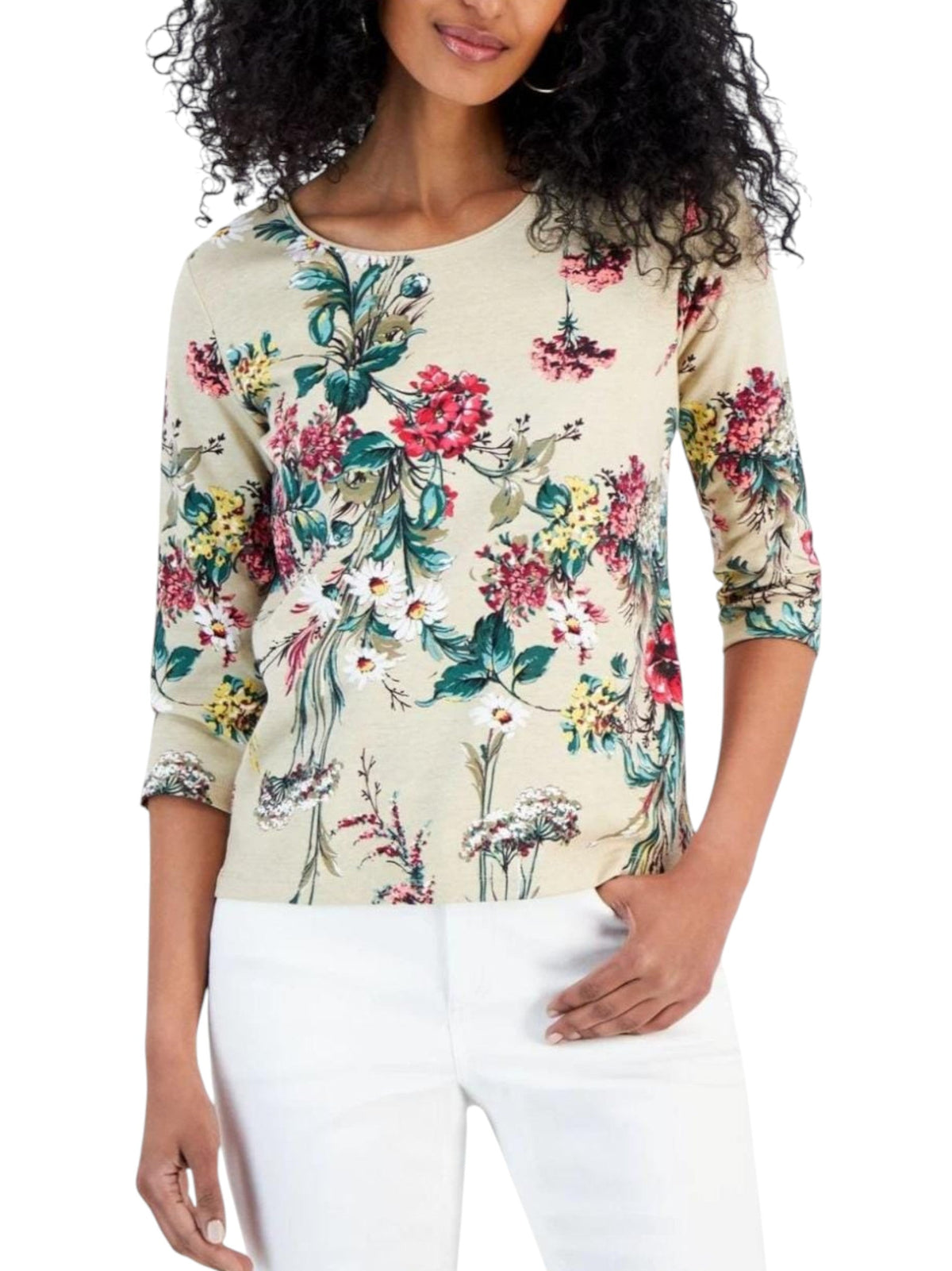 Image for Women's Floral Printed Top,Multi
