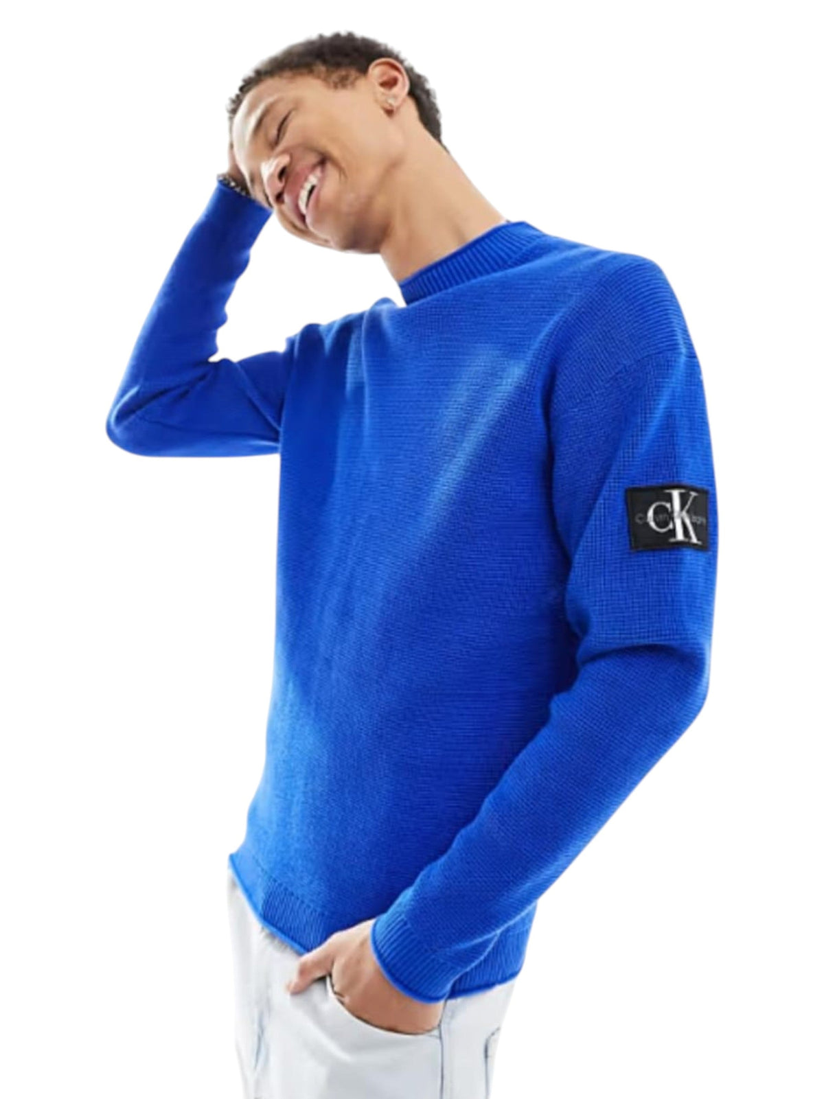 Image for Men's Knitted Sweaters,Blue