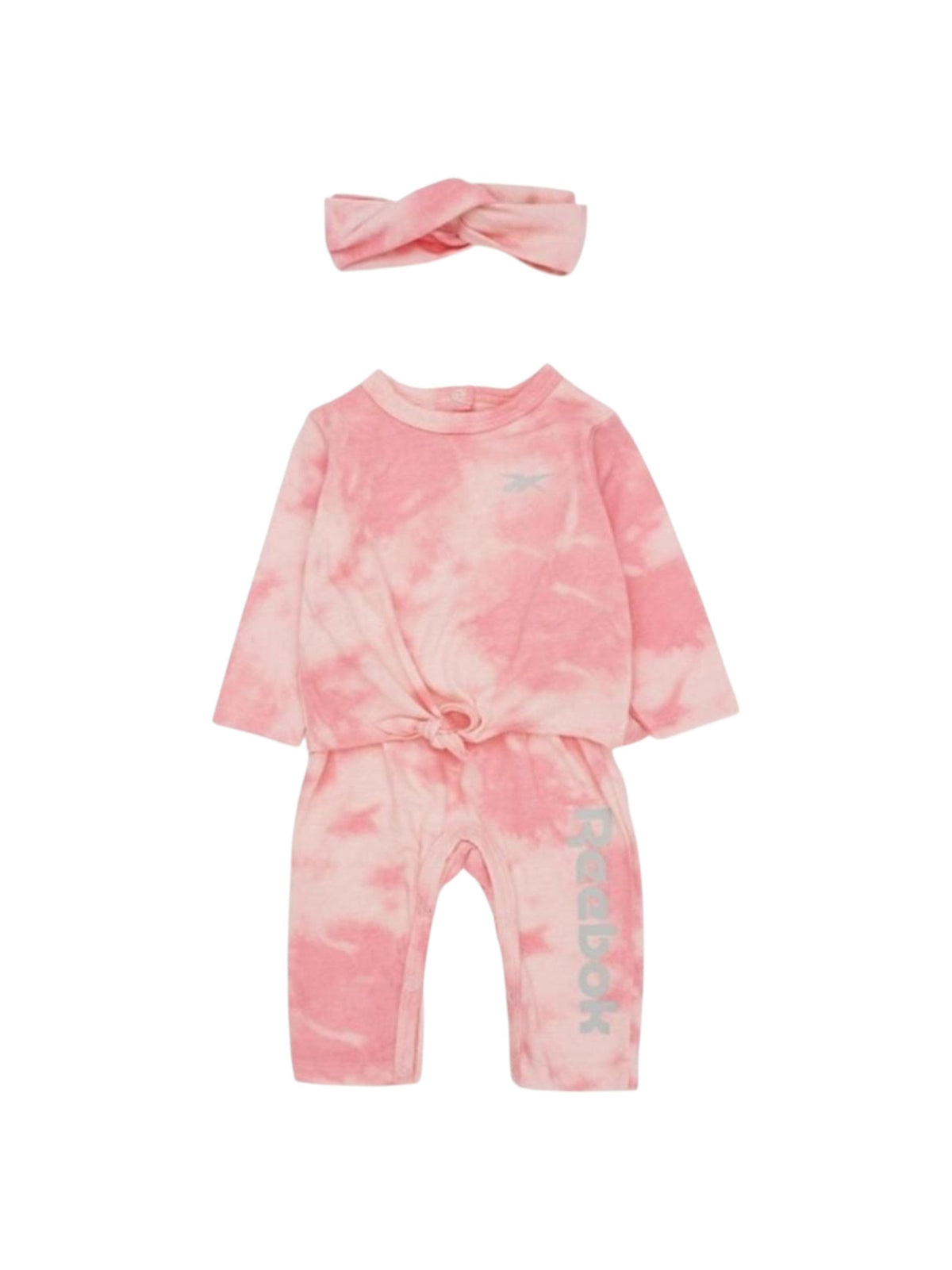 Image for Kids Girl's Printed Jumpsuit&Hear Band,Peach