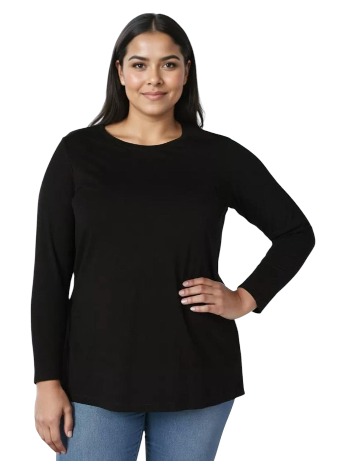Image for Women's Plain Top,Black