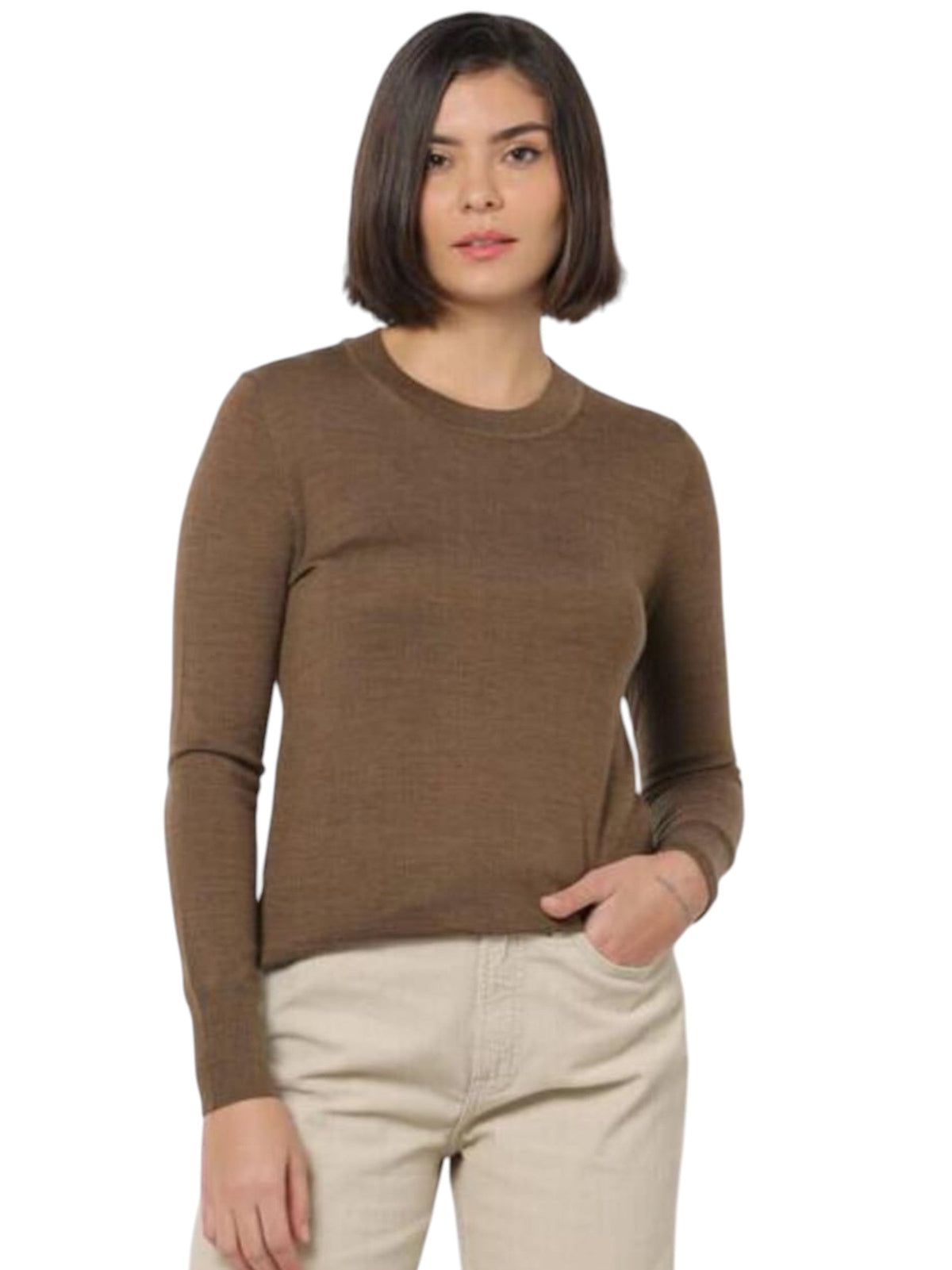 Image for Women's Knitted Top,Brown