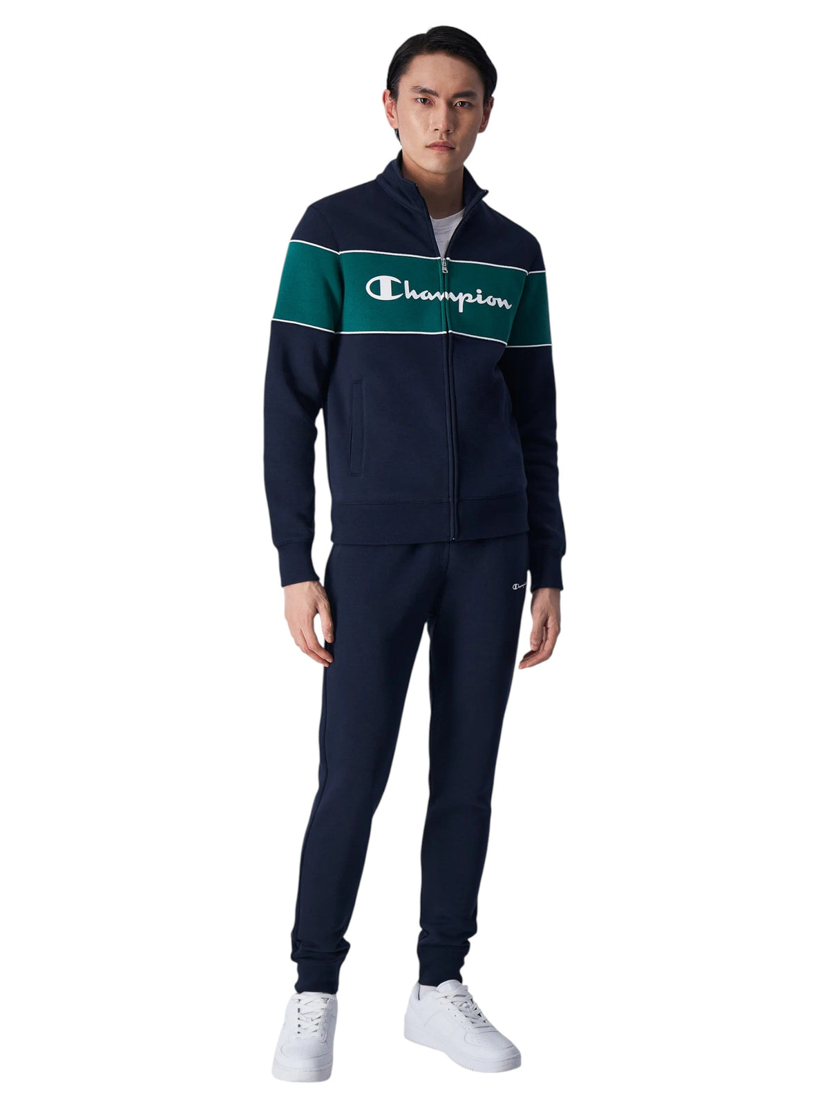 Image for Men's Colorblocked Pajama Set,Navy