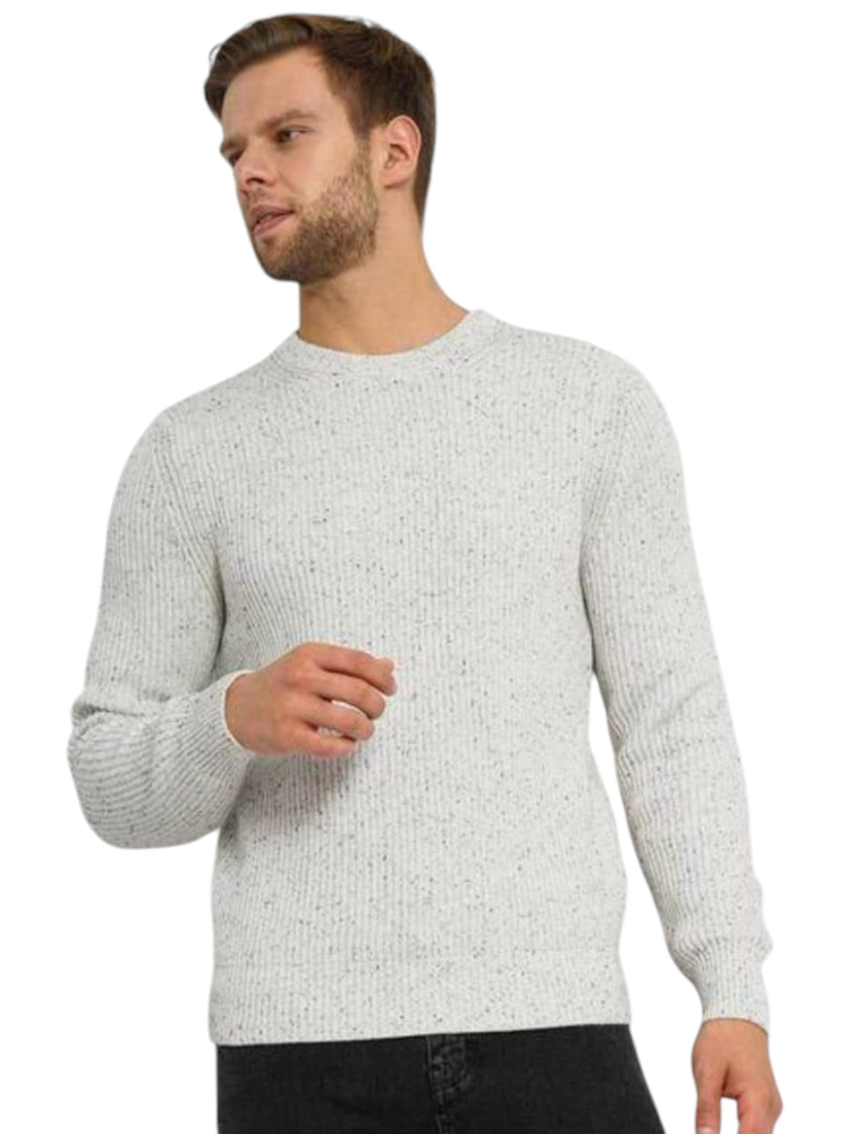 Image for Men's Knitted Sweaters,White